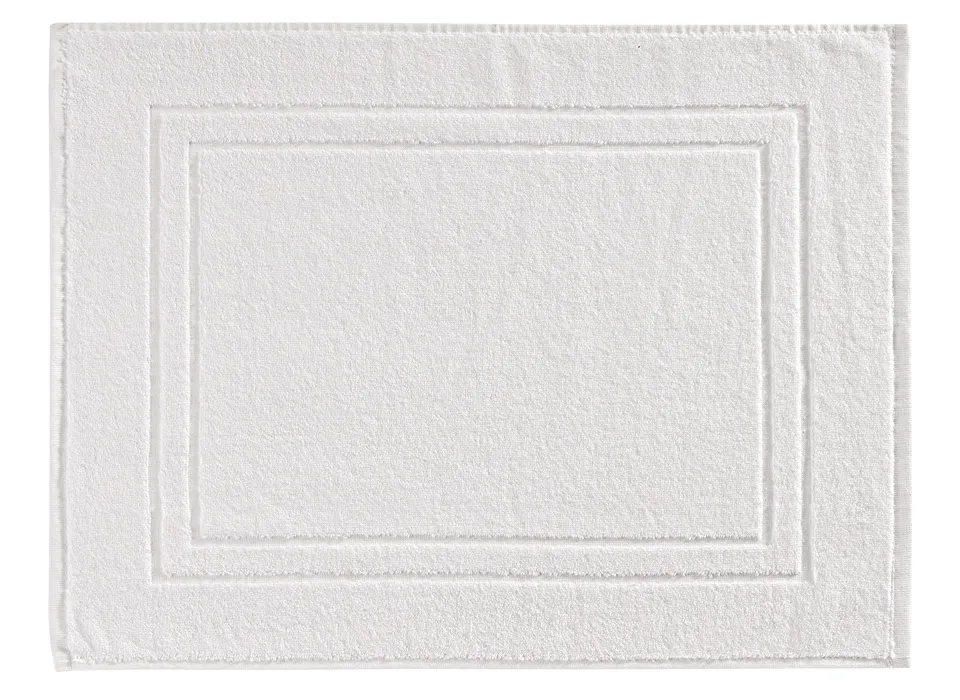 Baroni Home Tappetino Bagno Cotone Bianco 45x60 cm