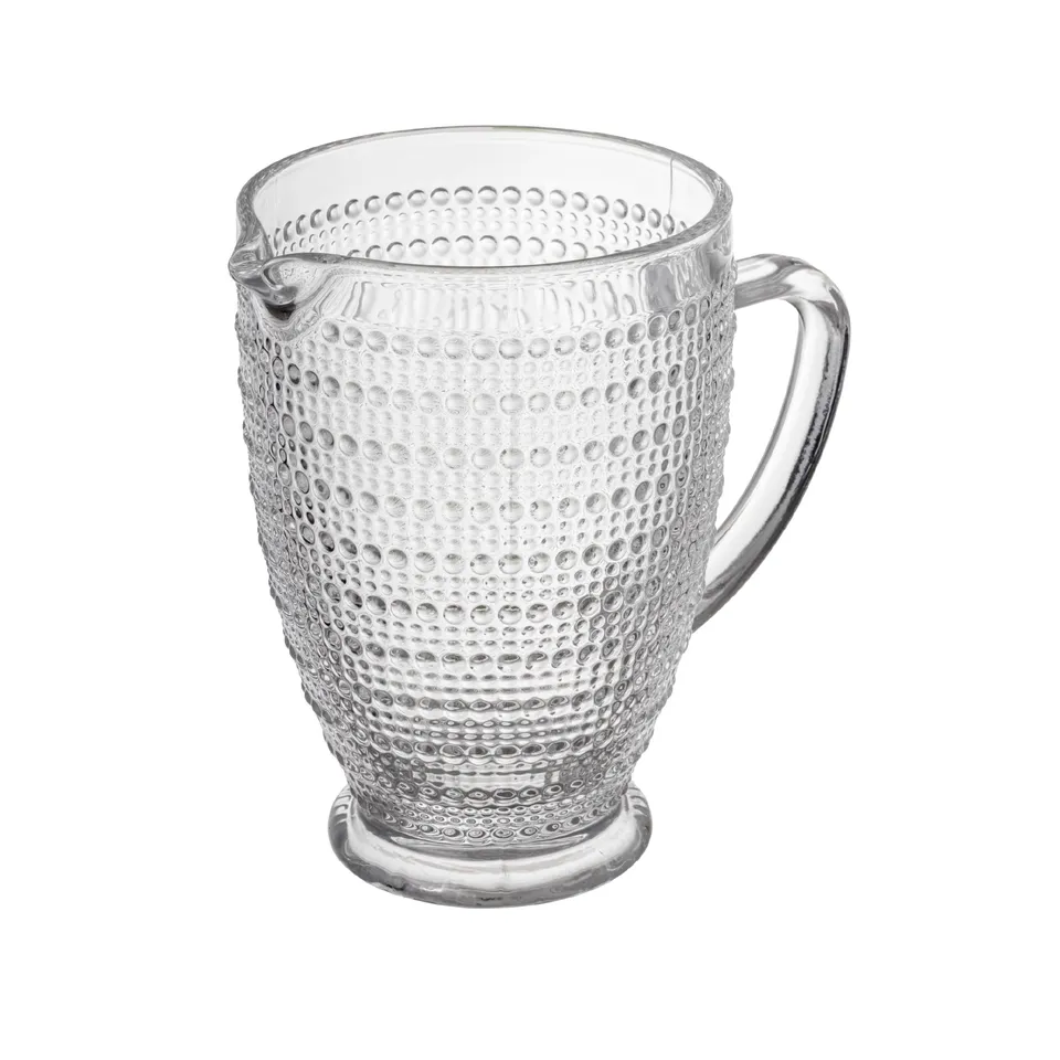 Baroni Home Caraffa Vetro Trasparente Pois Antigoccia 1L