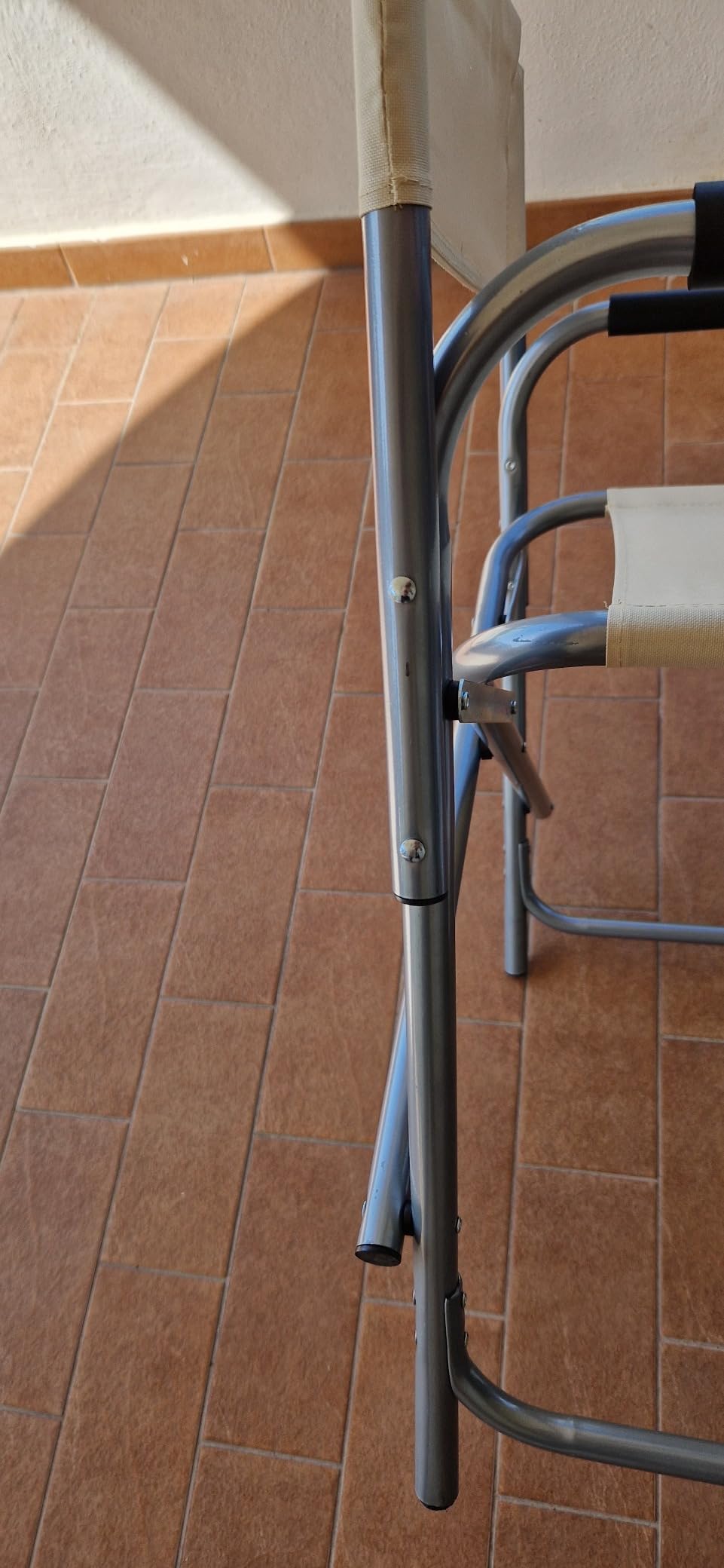 Baroni Home Sedia da Regista Pieghevole Blu in Tela