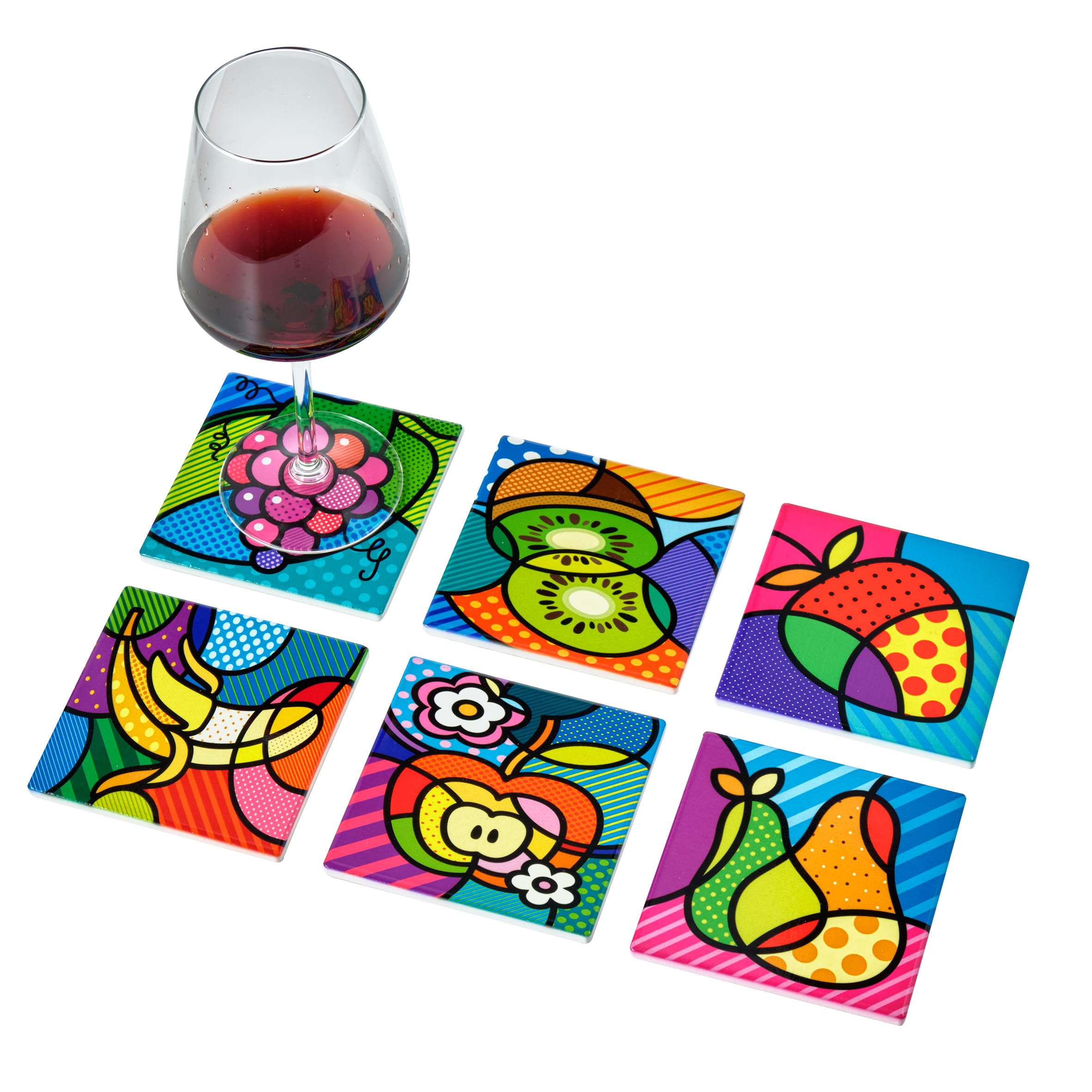 Baroni Home Capri Set 6 Sottobicchieri 11x11 cm
