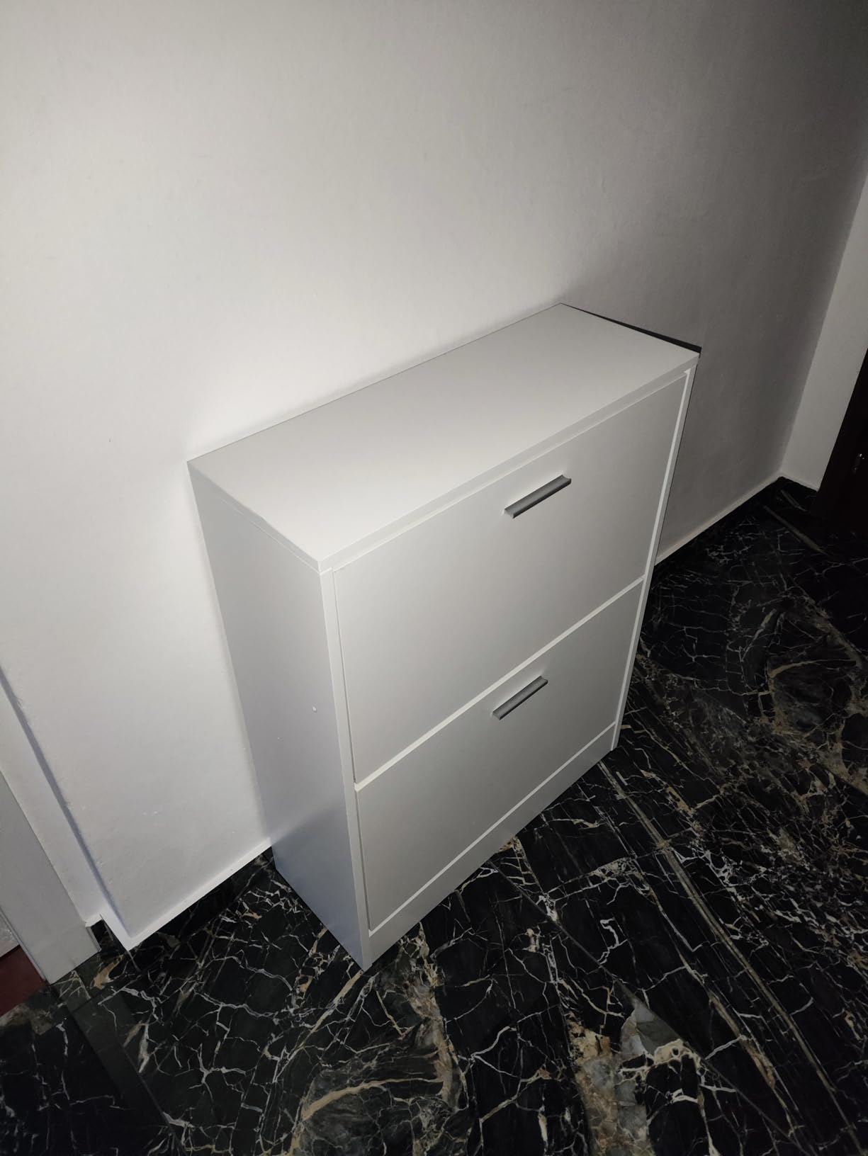 Baroni scarpiera slim 2 ante bianca 63x24x81 cm 12 paia