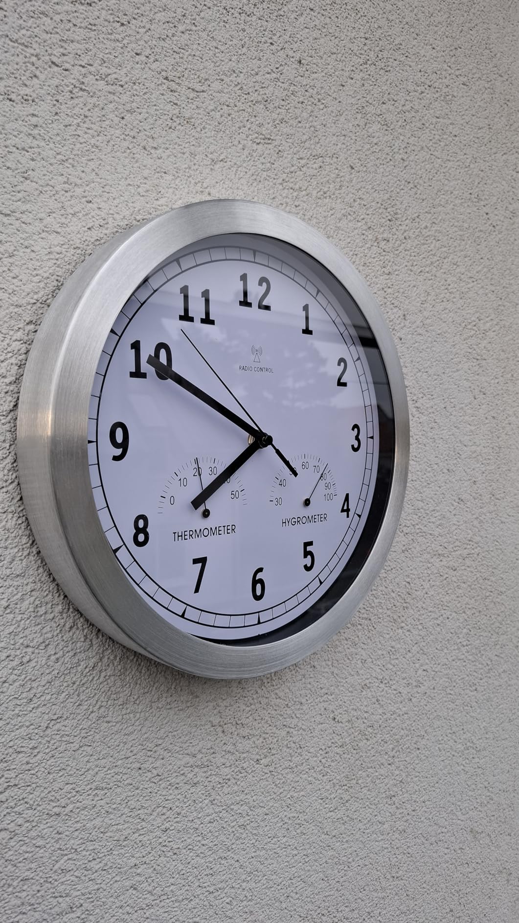 bonVIVO orologio da parete 30 cm radiocontrollato bianco silenzioso