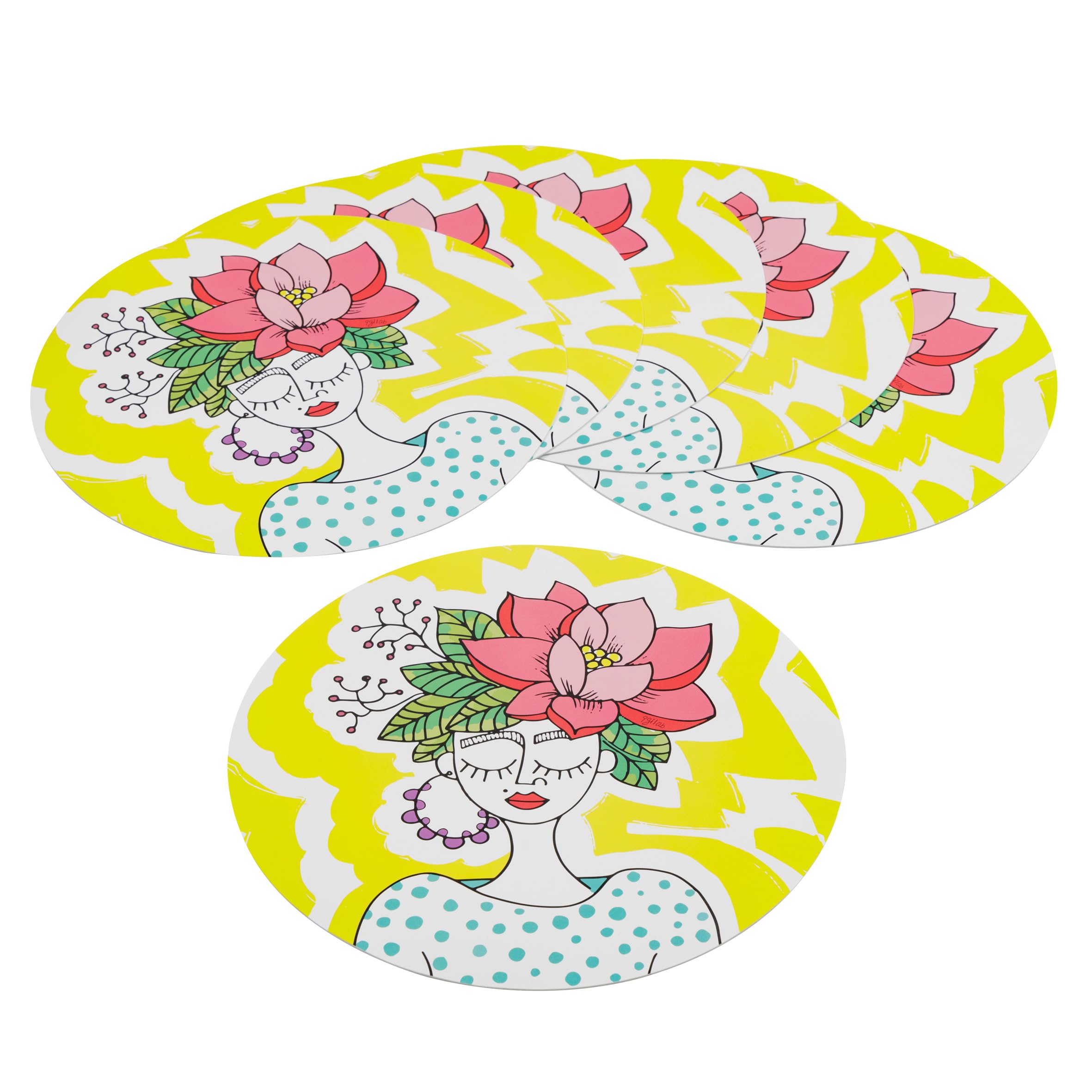 Baroni Home Cuore Pop tovagliette americane 6 pezzi 44x28 cm PVC