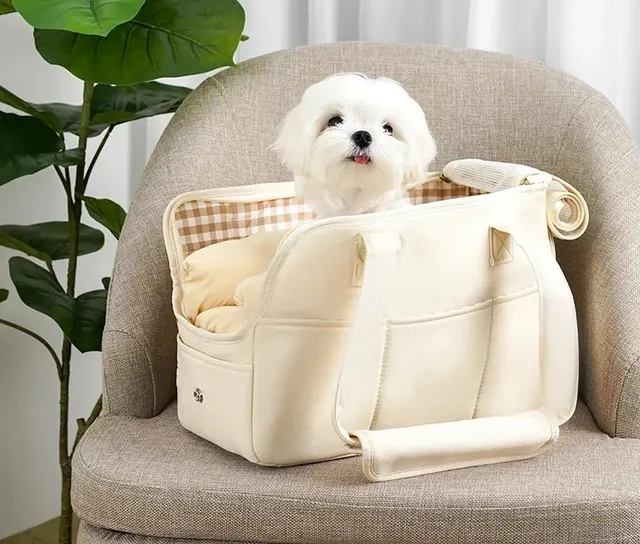 PetPlus Luxury Borsa per Cani Mini 43 cm Nera