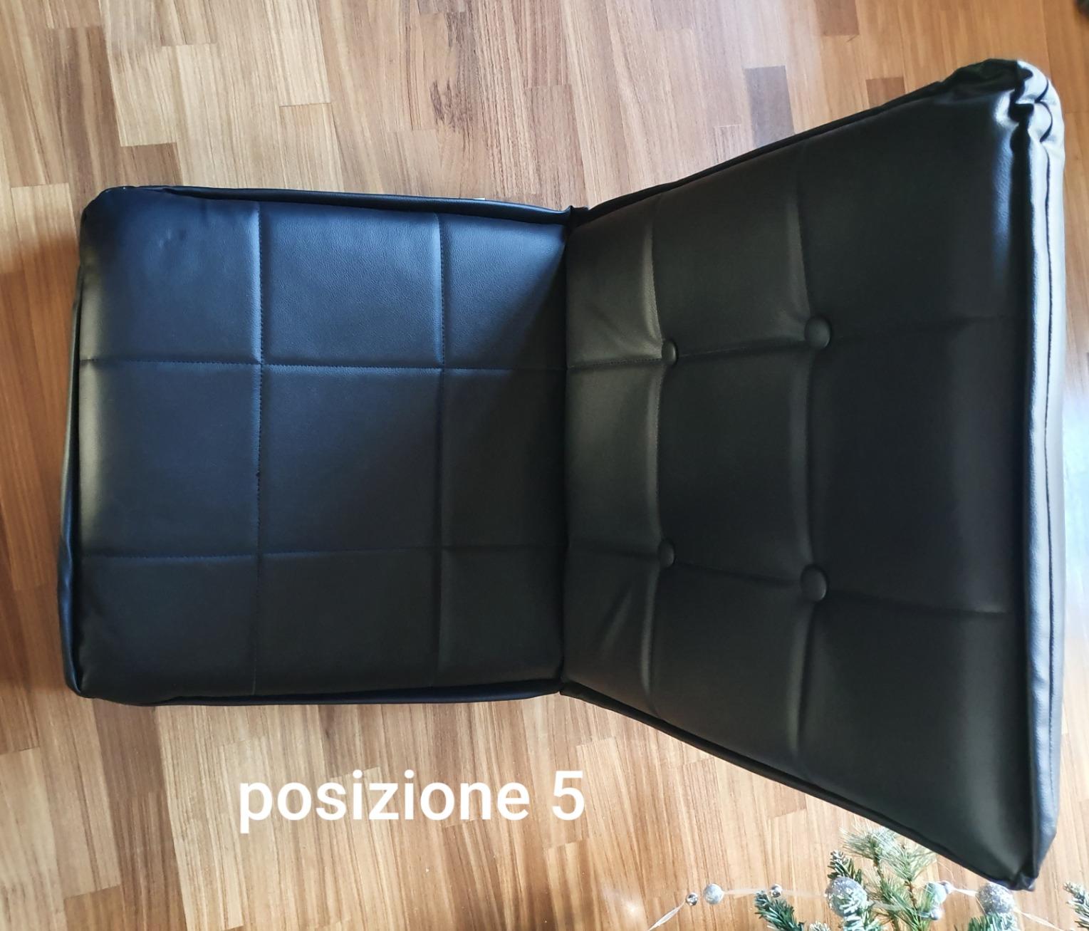 bonVIVO EASY Comfort Poltrona da Terra Pieghevole 5 Posizioni