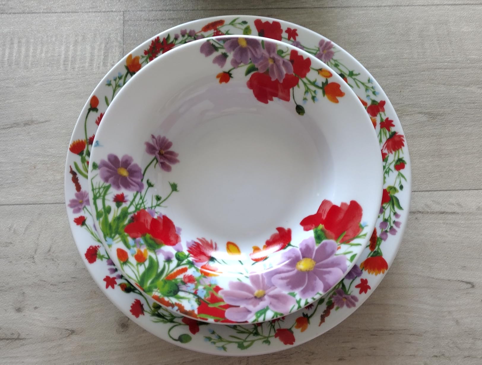 Baroni Home Red Line servizio piatti 18 pezzi porcellana