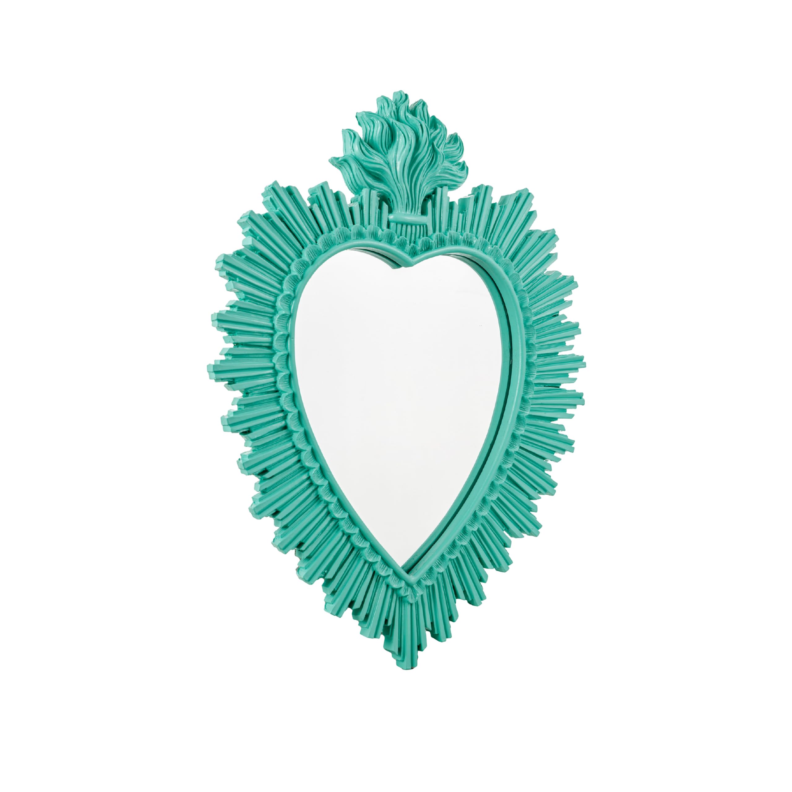 Baroni Home Ex Voto Cuore Sacro specchio oro 30x3x38 cm resina