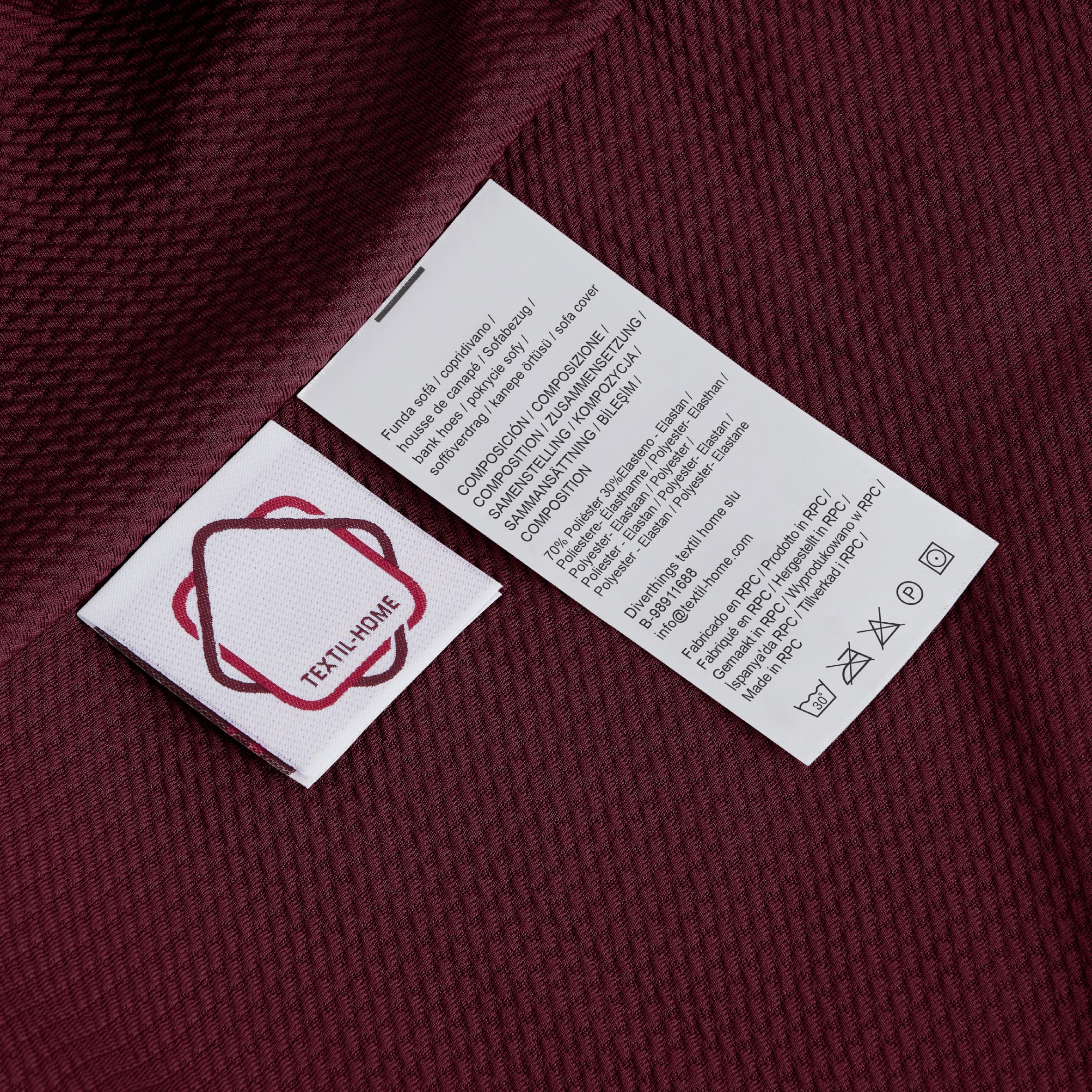 Textilhome Teide Copripoltrona Relax Rosso 1 Posto Antigraffio