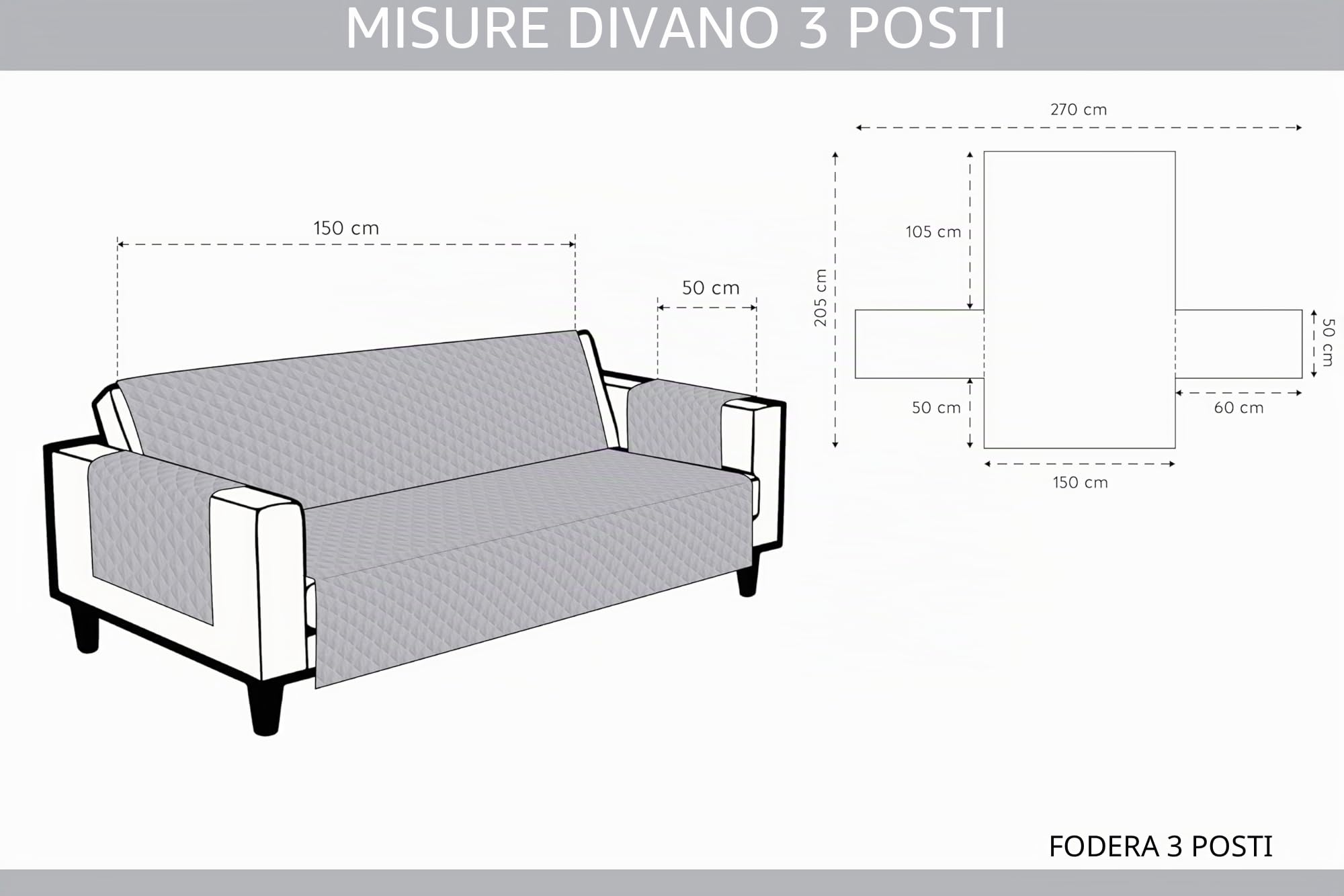 Textilhome Adele copridivano 3 posti 160 cm rosso trapuntato