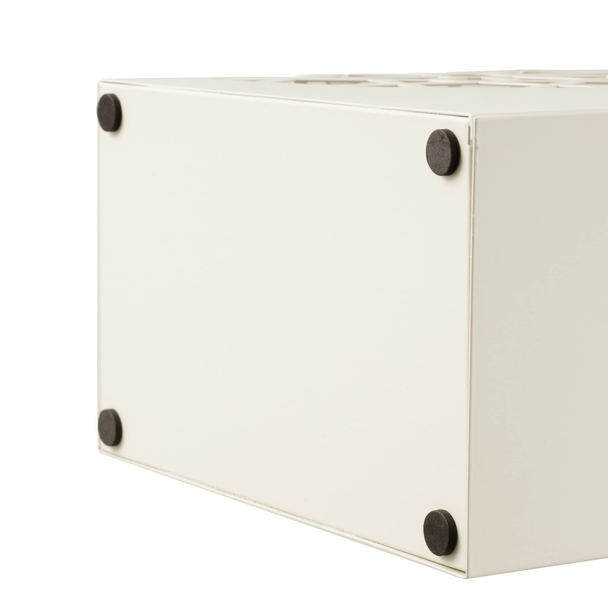 Baroni Home Portaombrelli Squadrato Bianco 25x15x50 cm