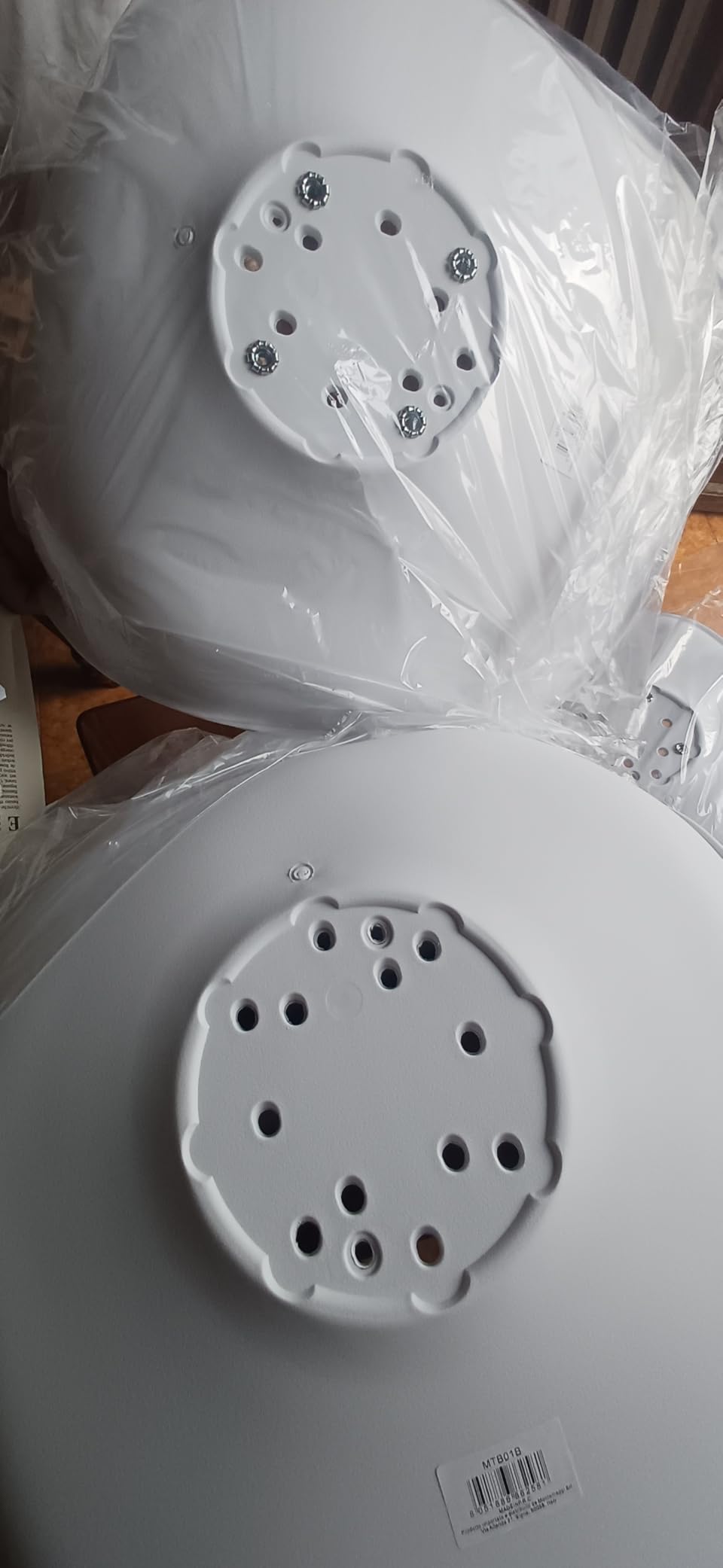 Baroni Home sedia pranzo ufficio bianca gambe legno 1 pezzo