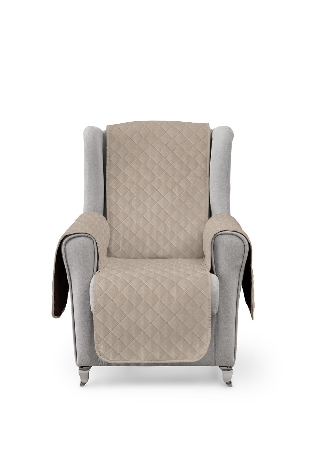Textilhome Luka copripoltrona relax beige 55 cm reversibile