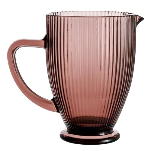 Baroni Home Caraffa Vetro Rosa 1L Antigoccia 20x13x19 cm