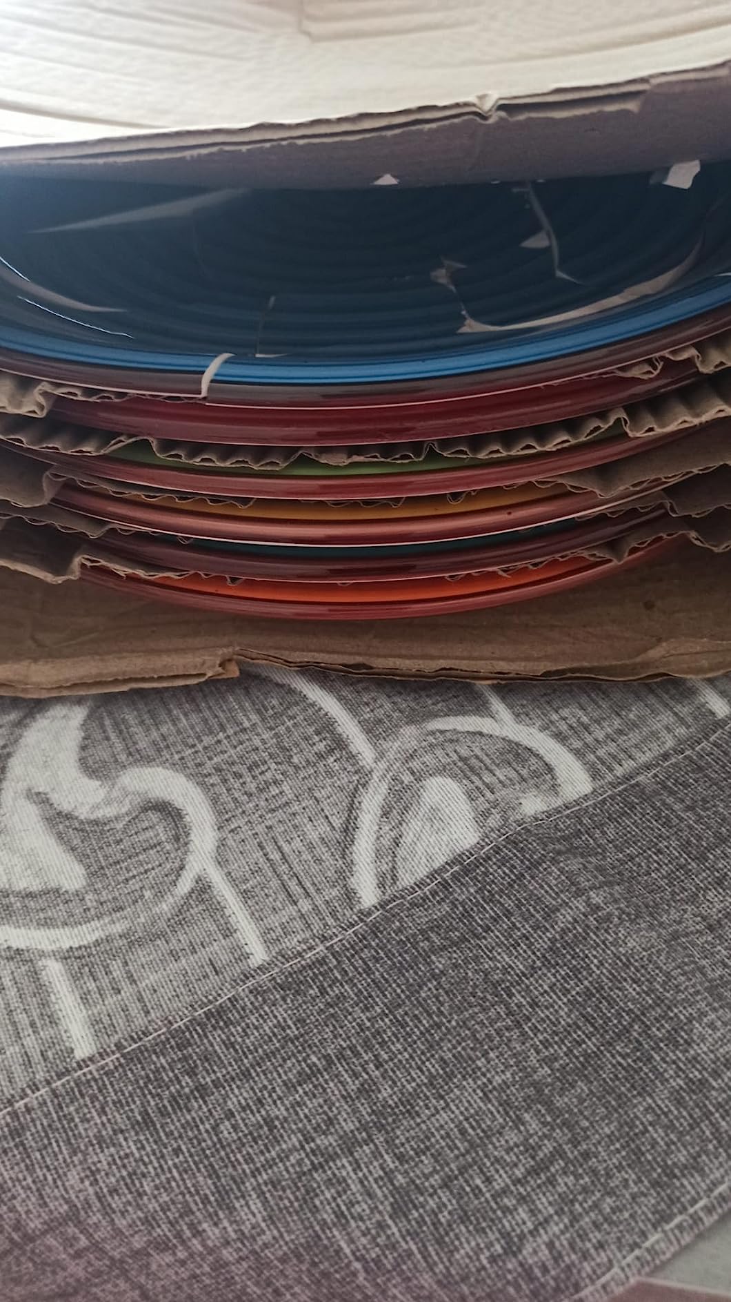 Baroni Home Servizio Piatti 18 Pezzi Ceramica Multicolor