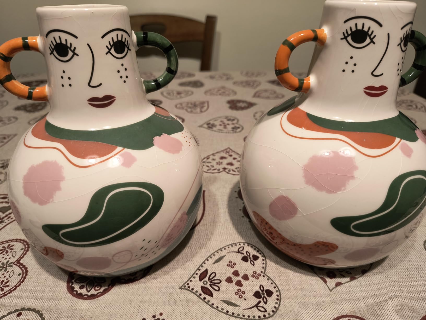 Baroni Home Vaso Ceramica Meditatore Grande con Piantina