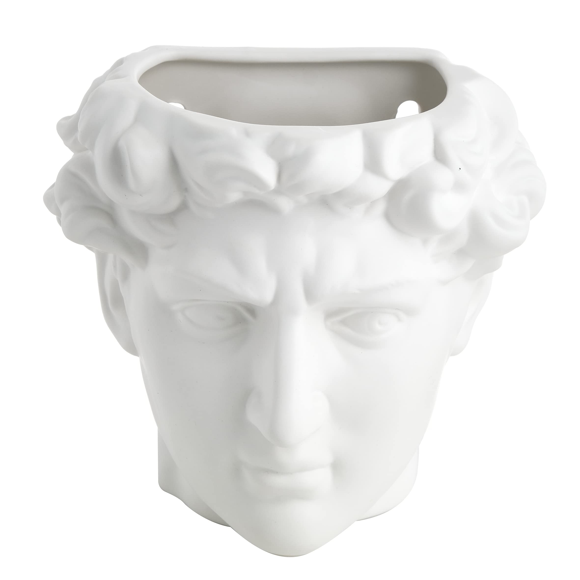 Baroni Home Ladies Ragazza vaso testa ceramica 16x15x23 cm