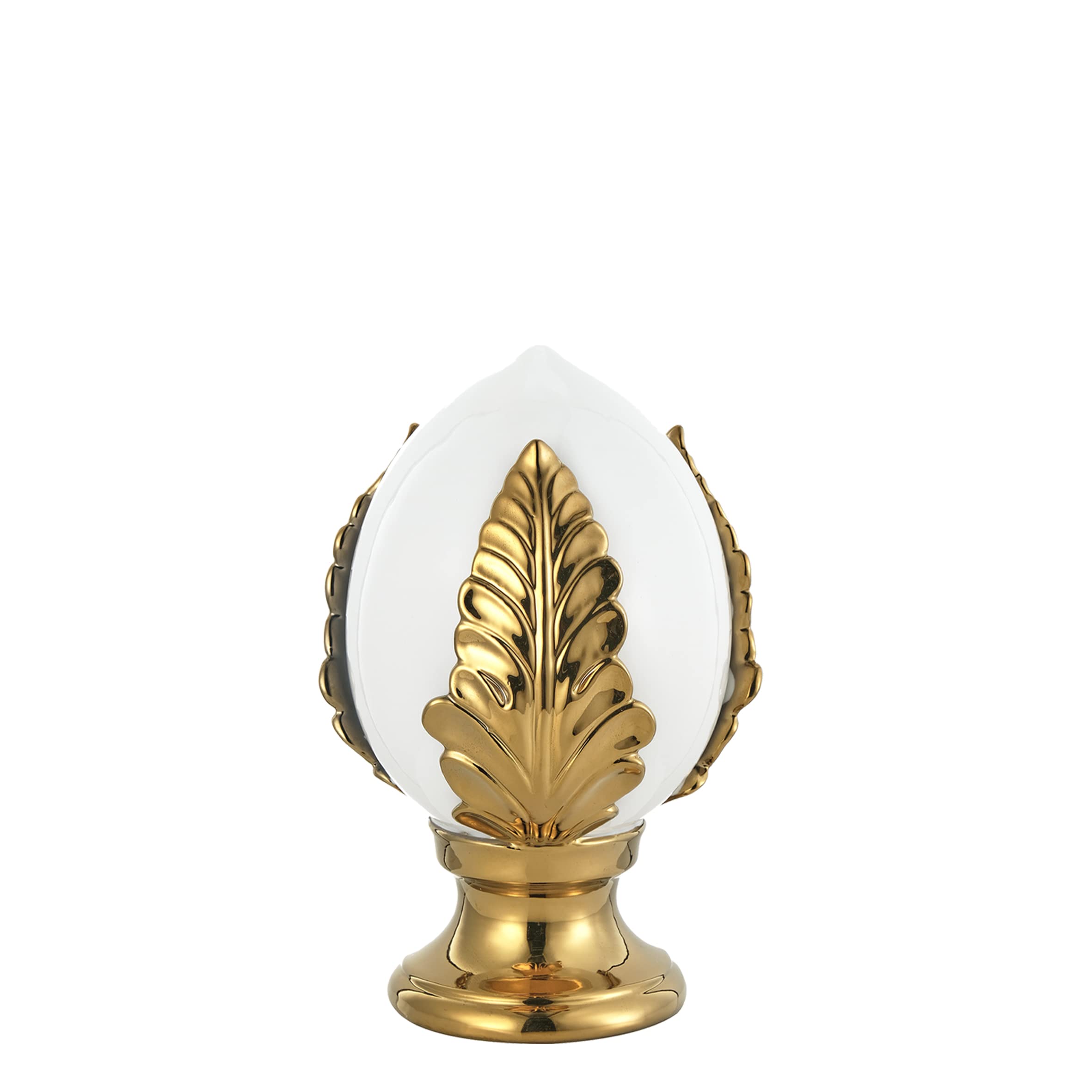 Baroni Home Pumo Pugliese Decorativo Panna 17,5x17,5x27 cm