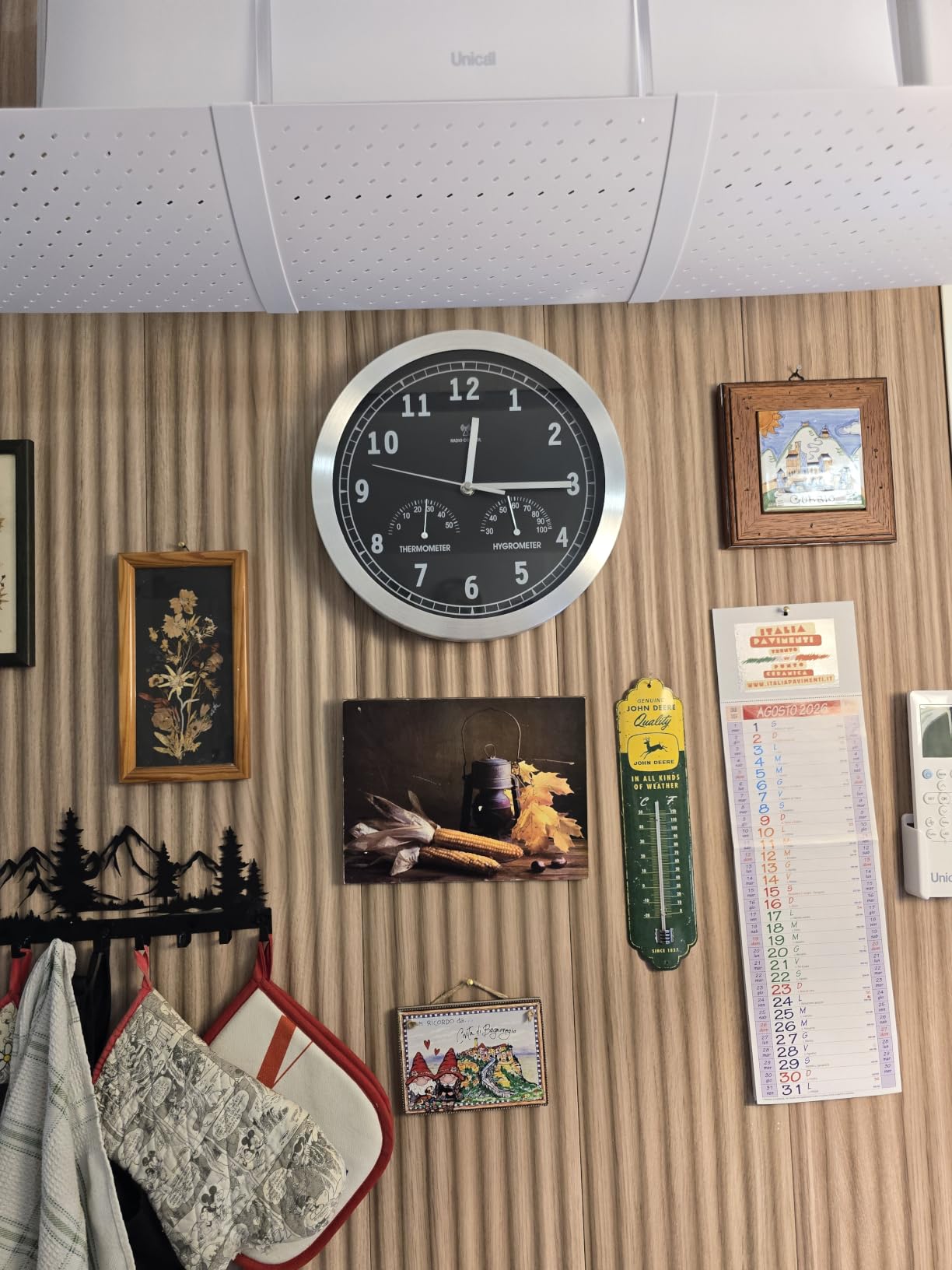 bonVIVO orologio da parete 30 cm radiocontrollato bianco silenzioso