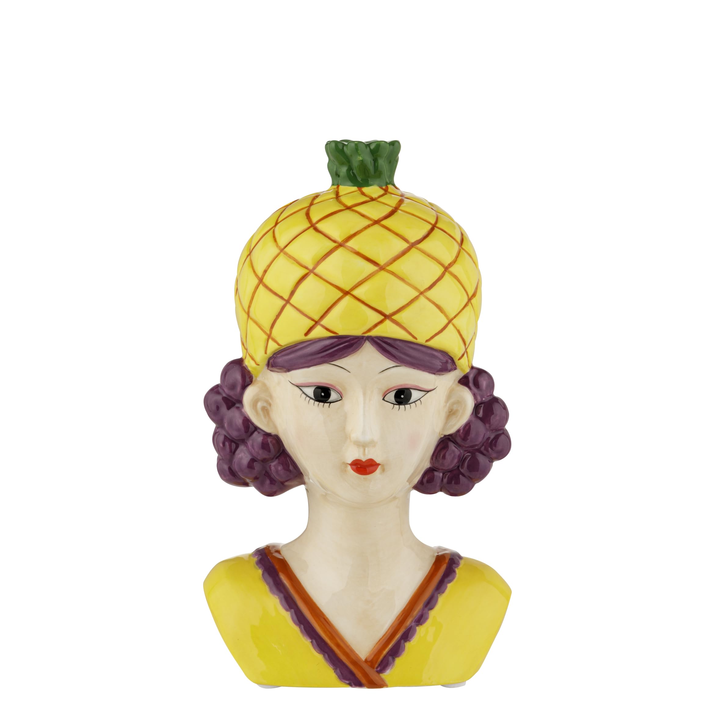 Baroni Home Frutta Vaso ceramica fragola grande 11x9,4x18 cm