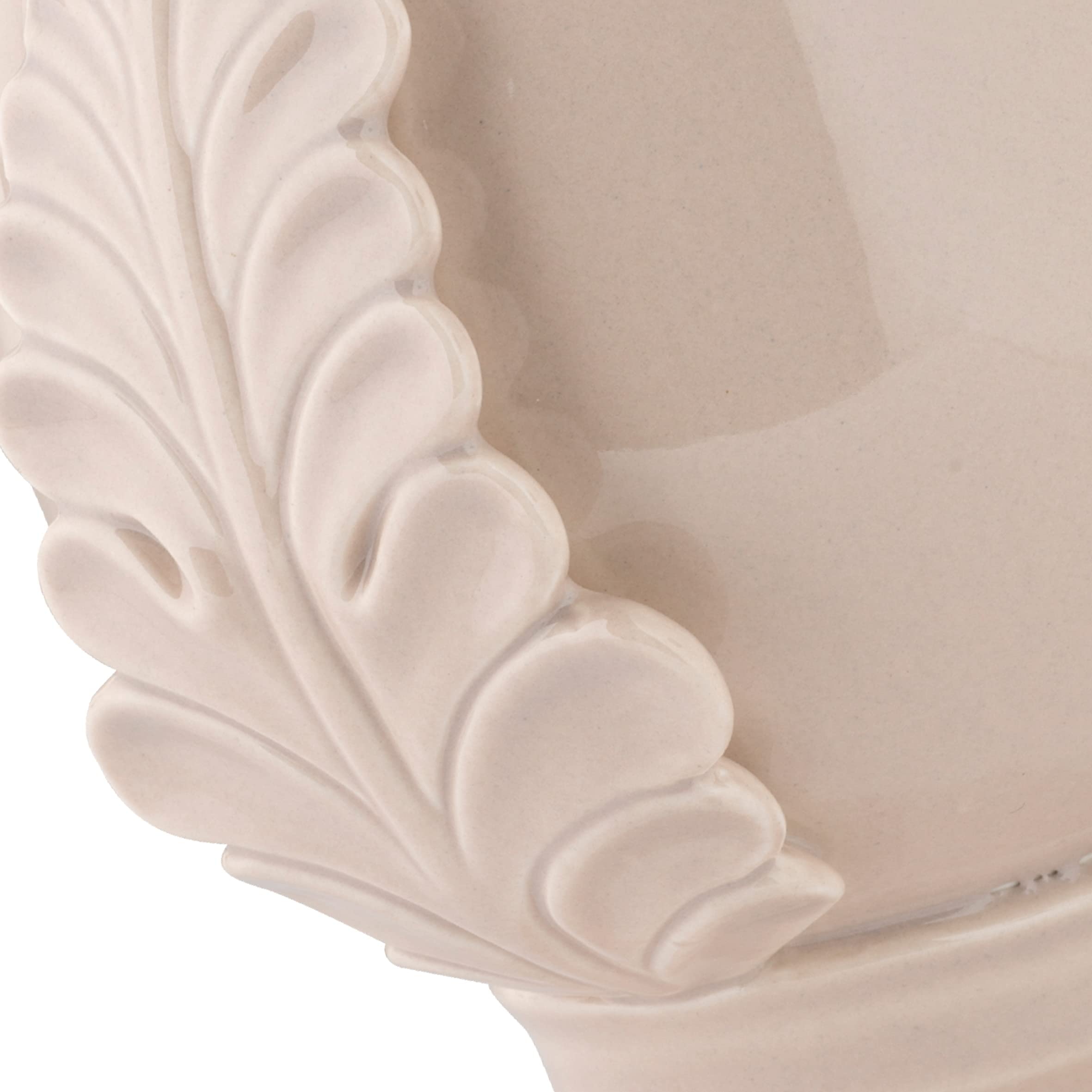 Baroni Home Pumo Pugliese Decorativo Panna 17,5x17,5x27 cm