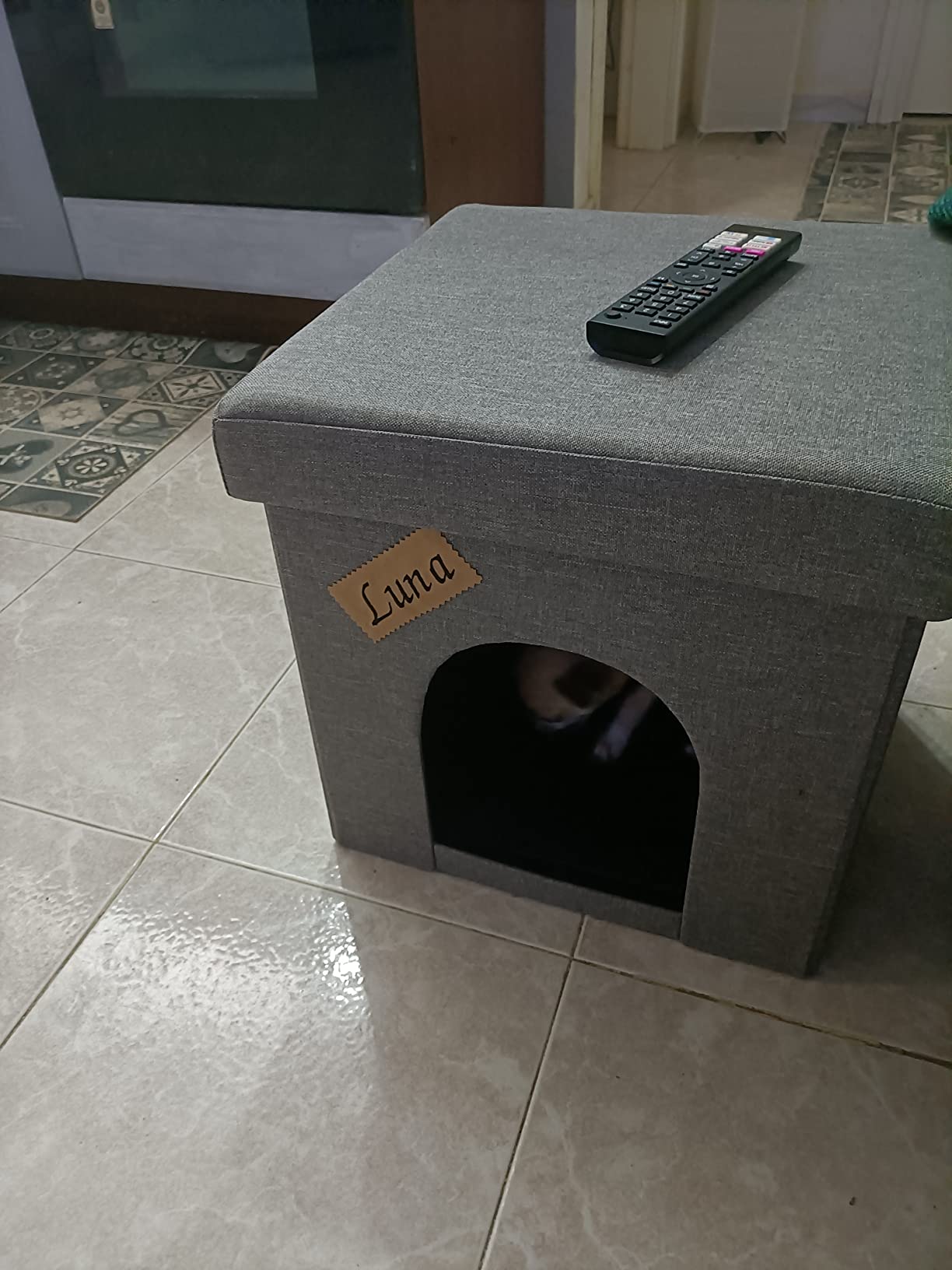 Baroni Home cuccia cane gatto tortora 38x38 cm pieghevole