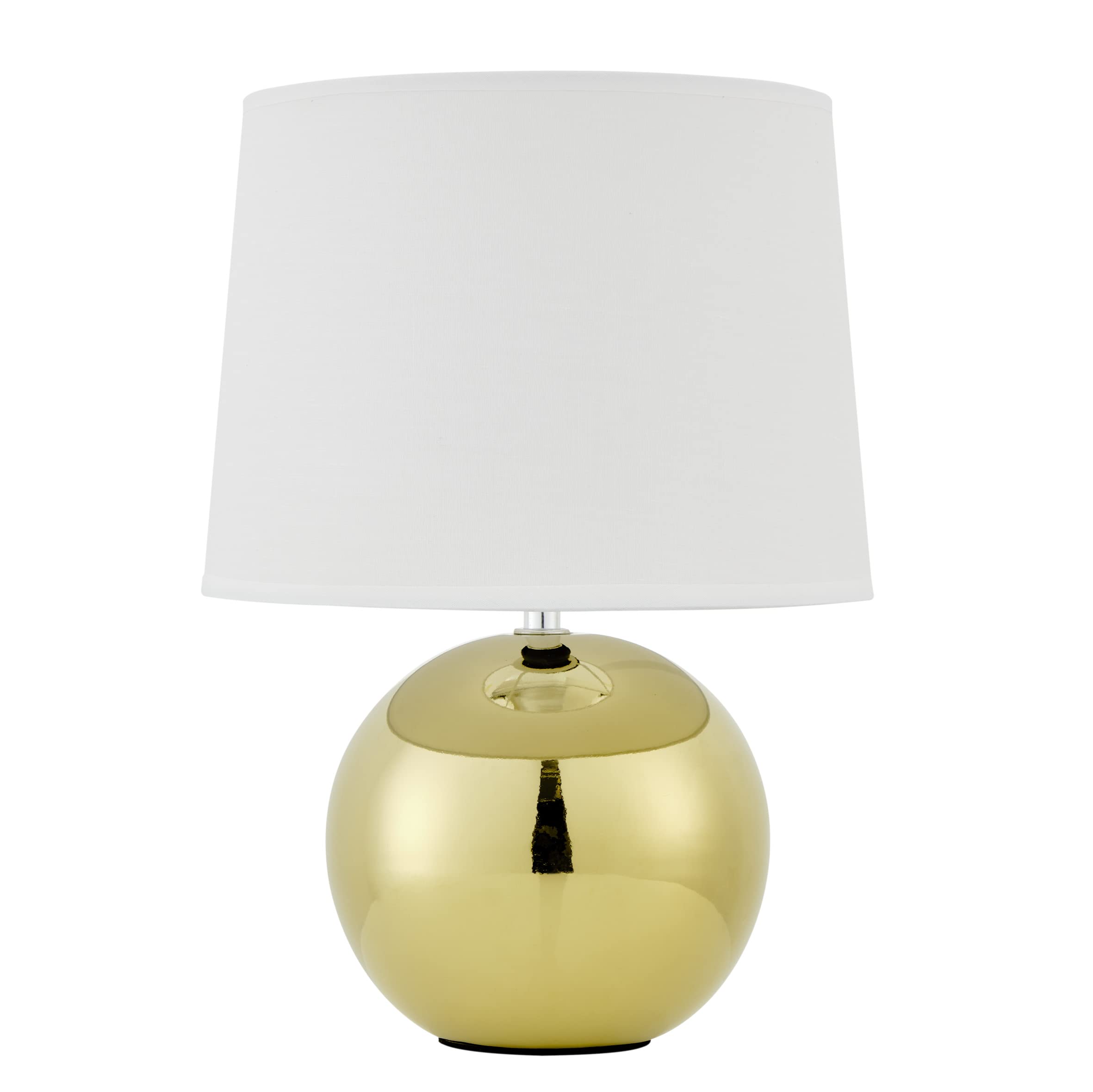 Baroni Home Lampada da Tavolo Sferica Oro in Ceramica 23x23x32 cm