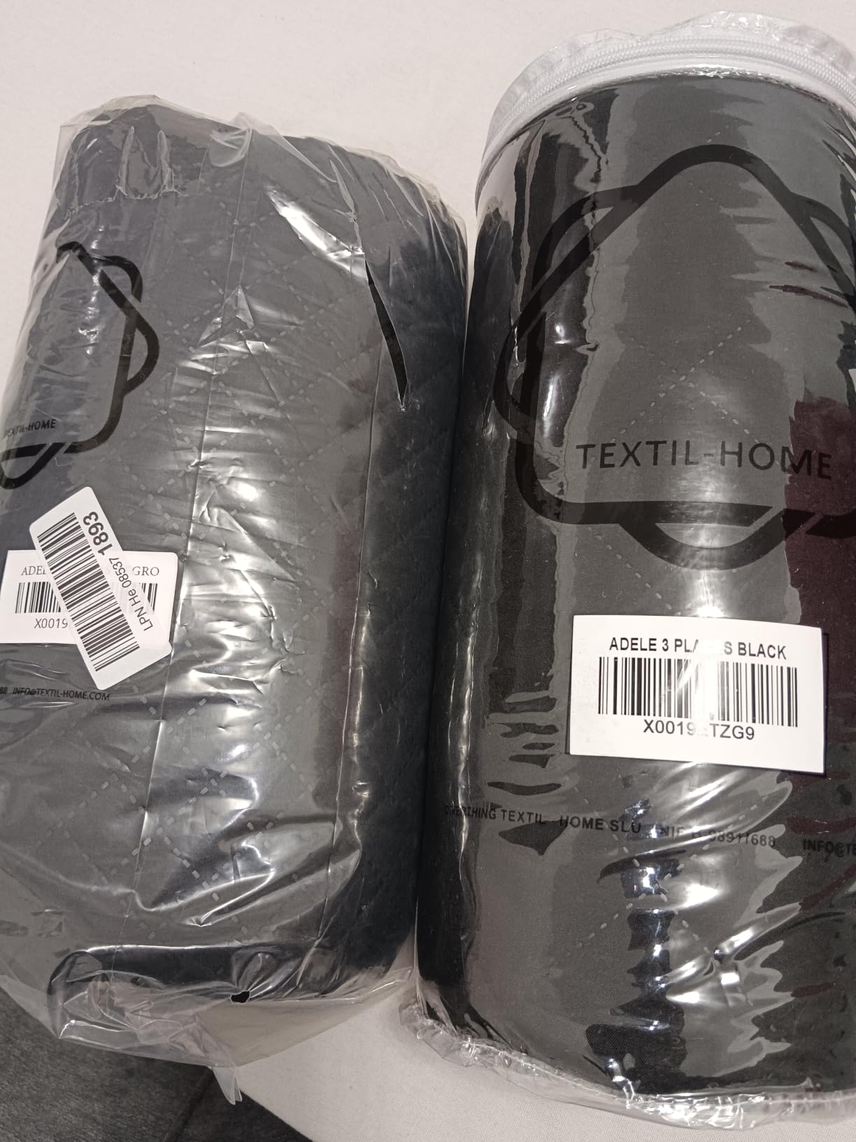Textilhome Adele copridivano 3 posti 160 cm rosso trapuntato