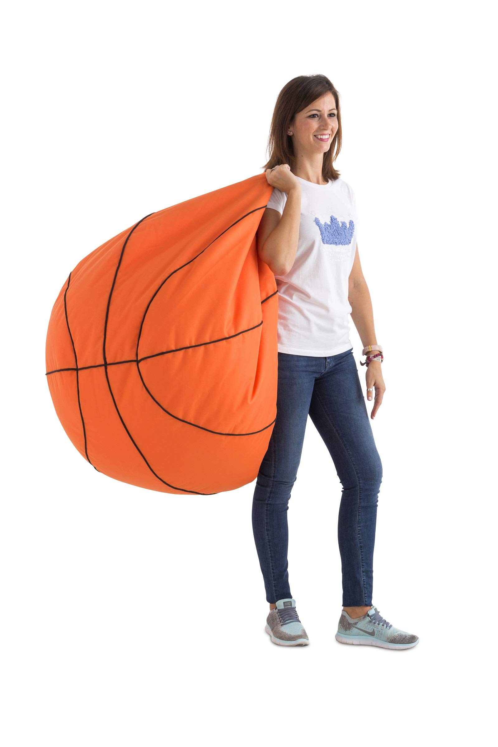 Textilhome pouf palla 90 cm calcio basket