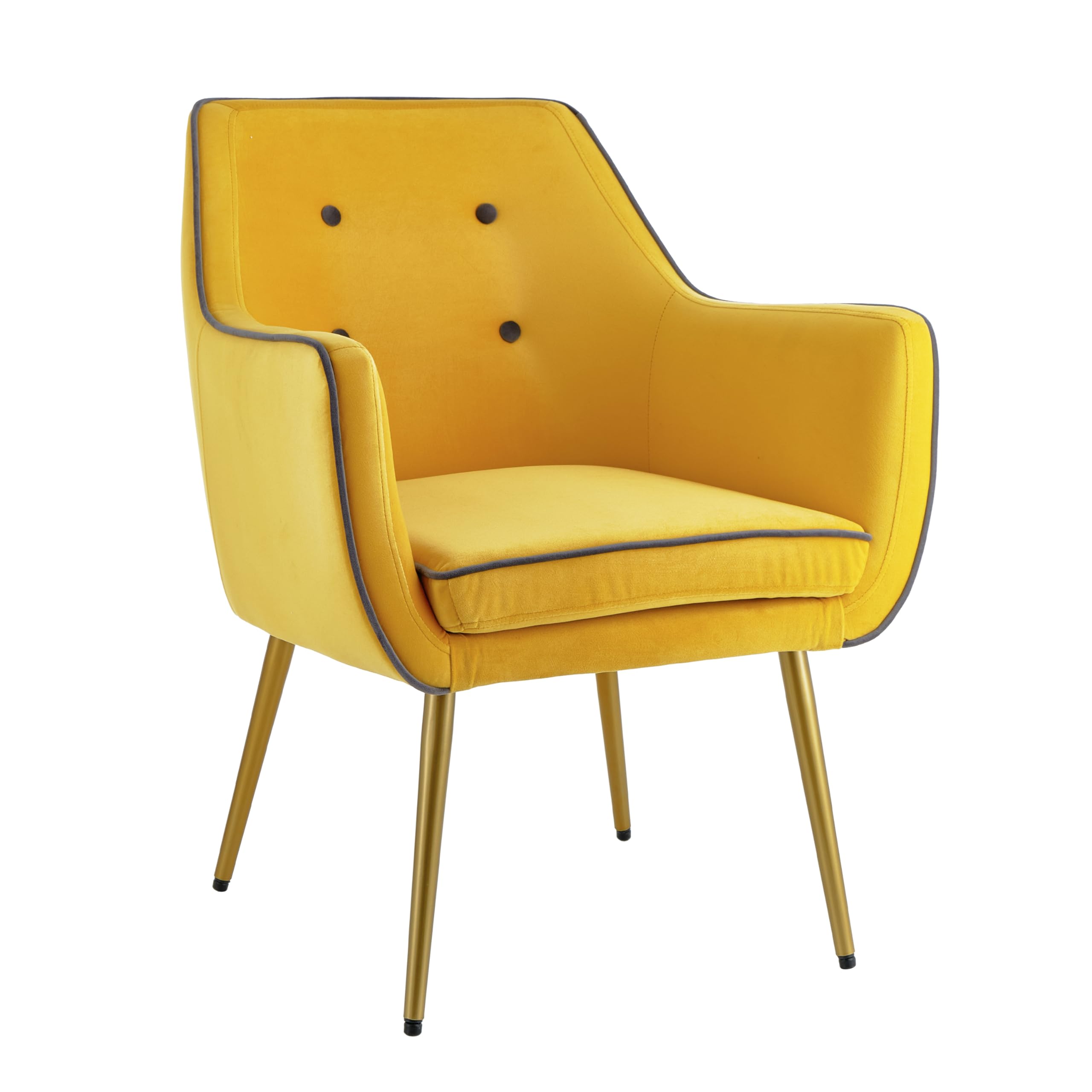 Baroni Home poltrona in ecopelle nera 78x59x64 cm