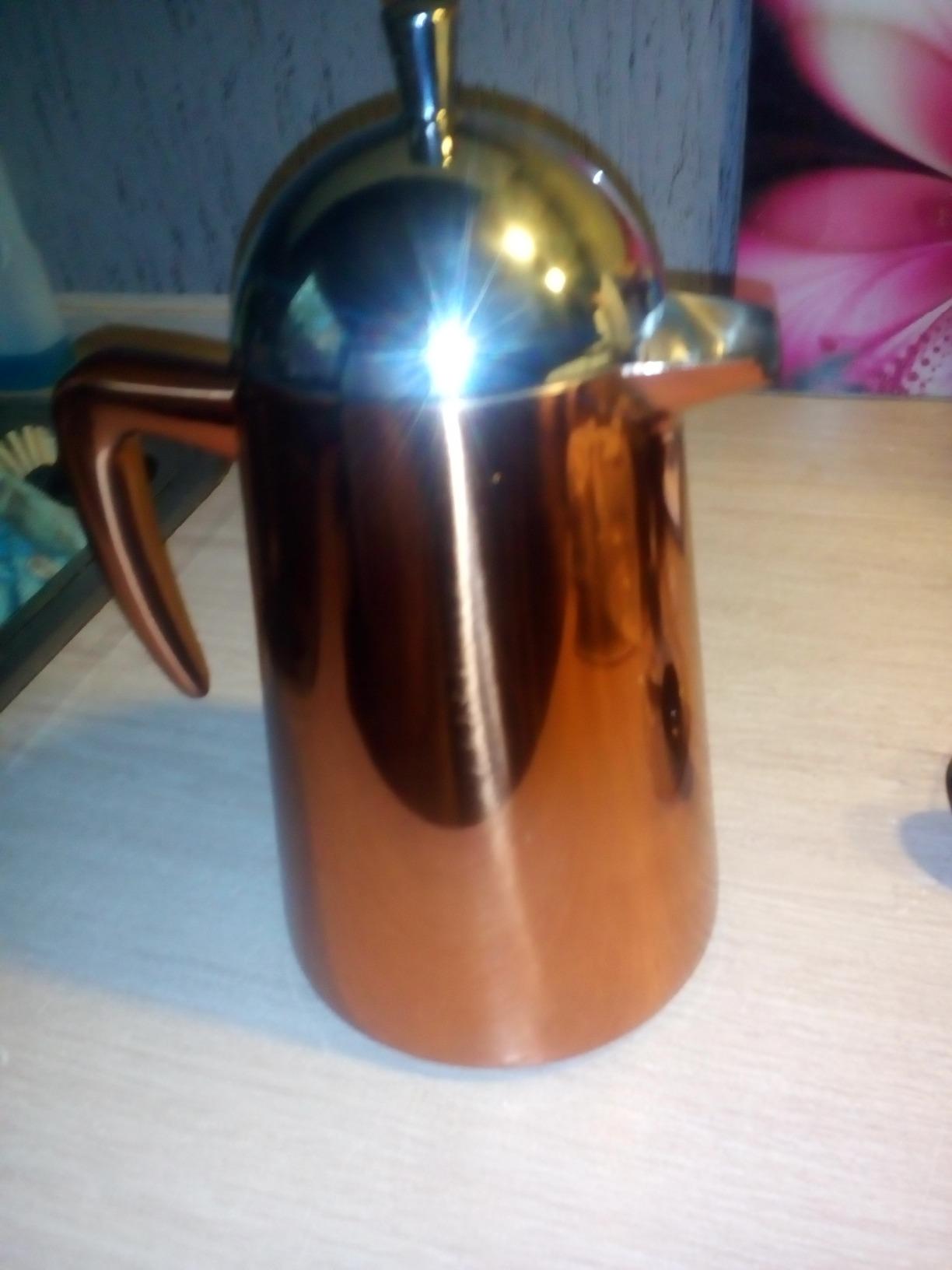 bonVIVO Aromo Caffettiera French Press 1000 ml Acciaio Inox