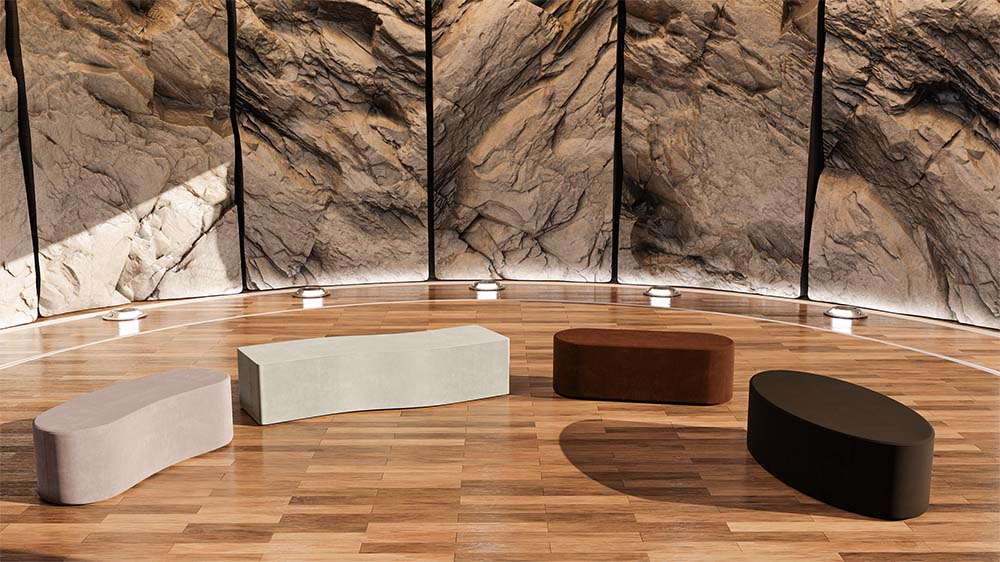 Spouf Ellipse pouf ovale da interno