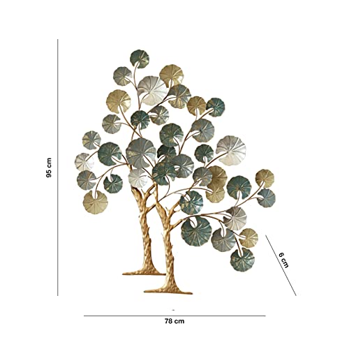 Baroni Montemaggi Quadro 3D Alberi Metallo 78x95 cm