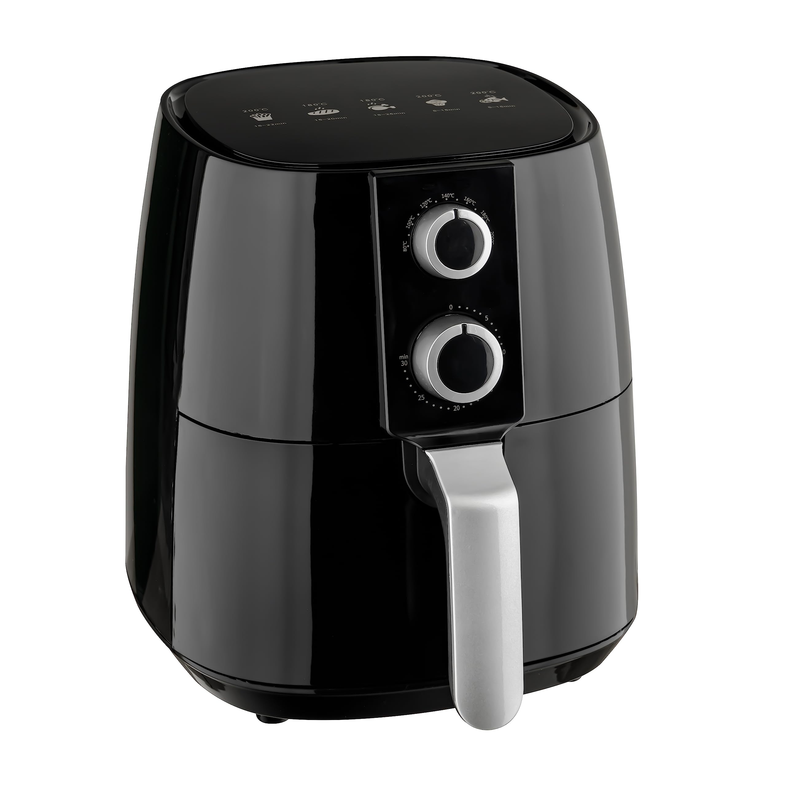Baroni Home Friggitrice ad Aria 3,5 L 1400W Antiaderente