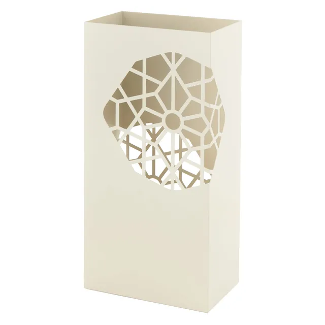Baroni Home Portaombrelli Squadrato Bianco 25x15x50 cm