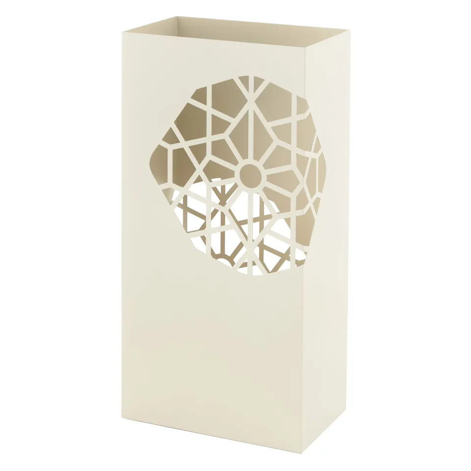 Baroni Home Portaombrelli Squadrato Bianco 25x15x50 cm