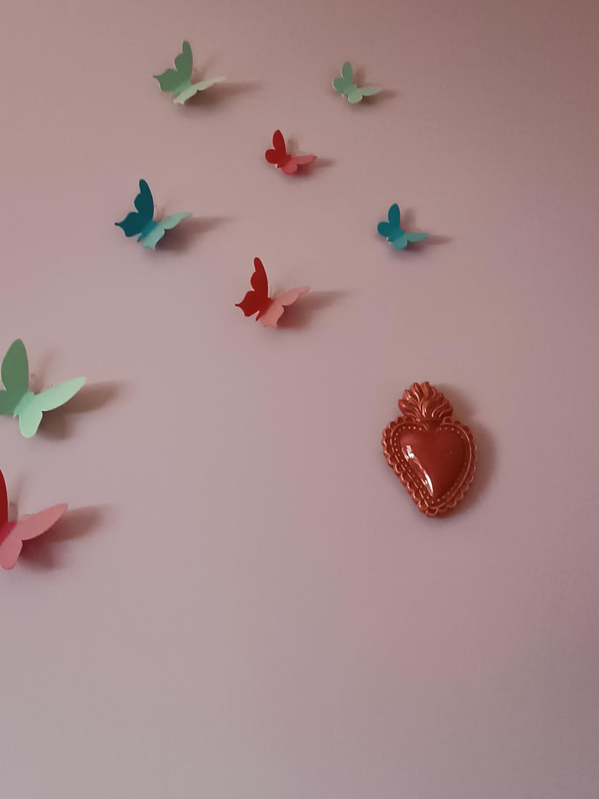 Baroni Home Cuore Sacro Ex-Voto Ceramica Panna 16x11 cm