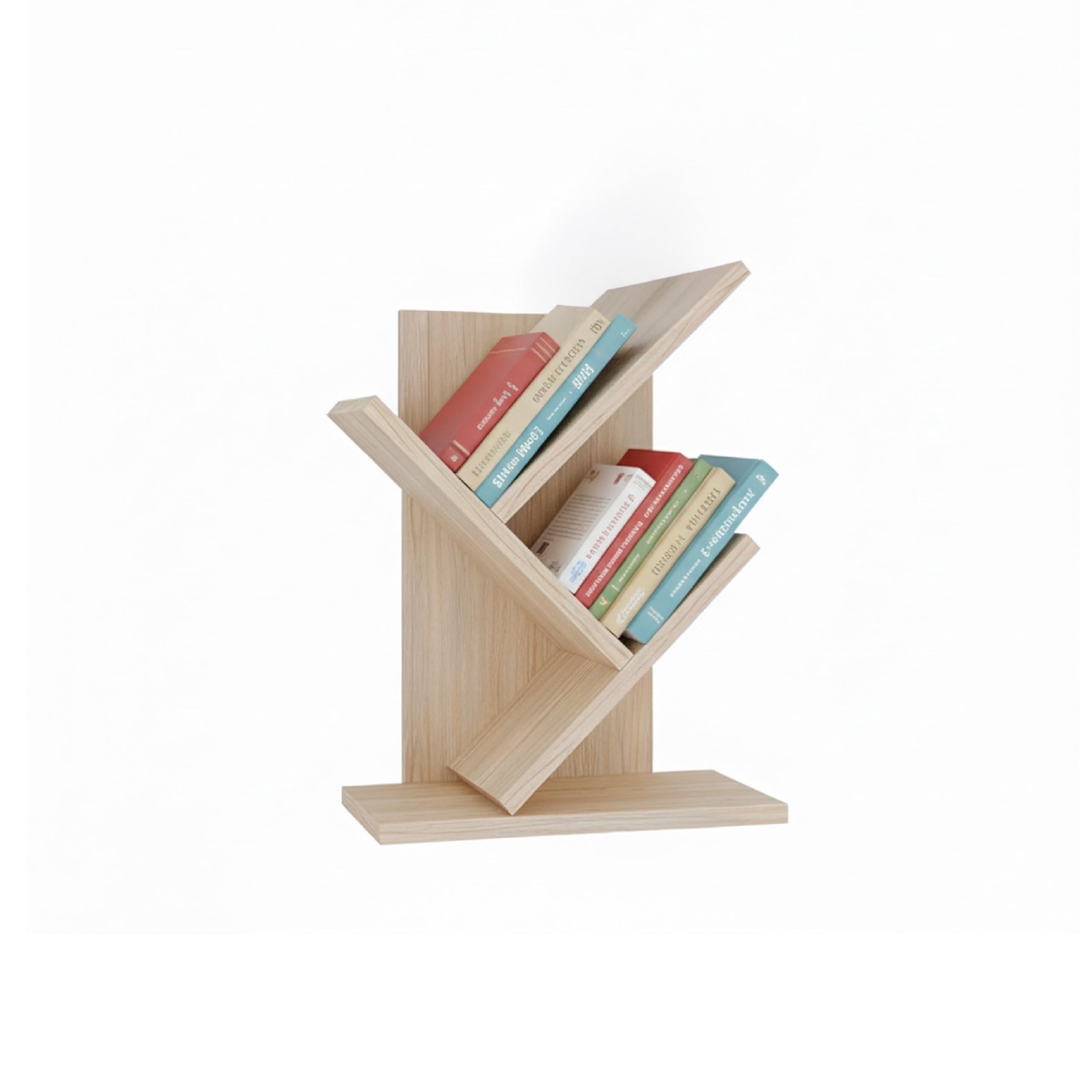 Baroni Home Libreria Albero 8 Ripiani Bianca 20x40x127 cm