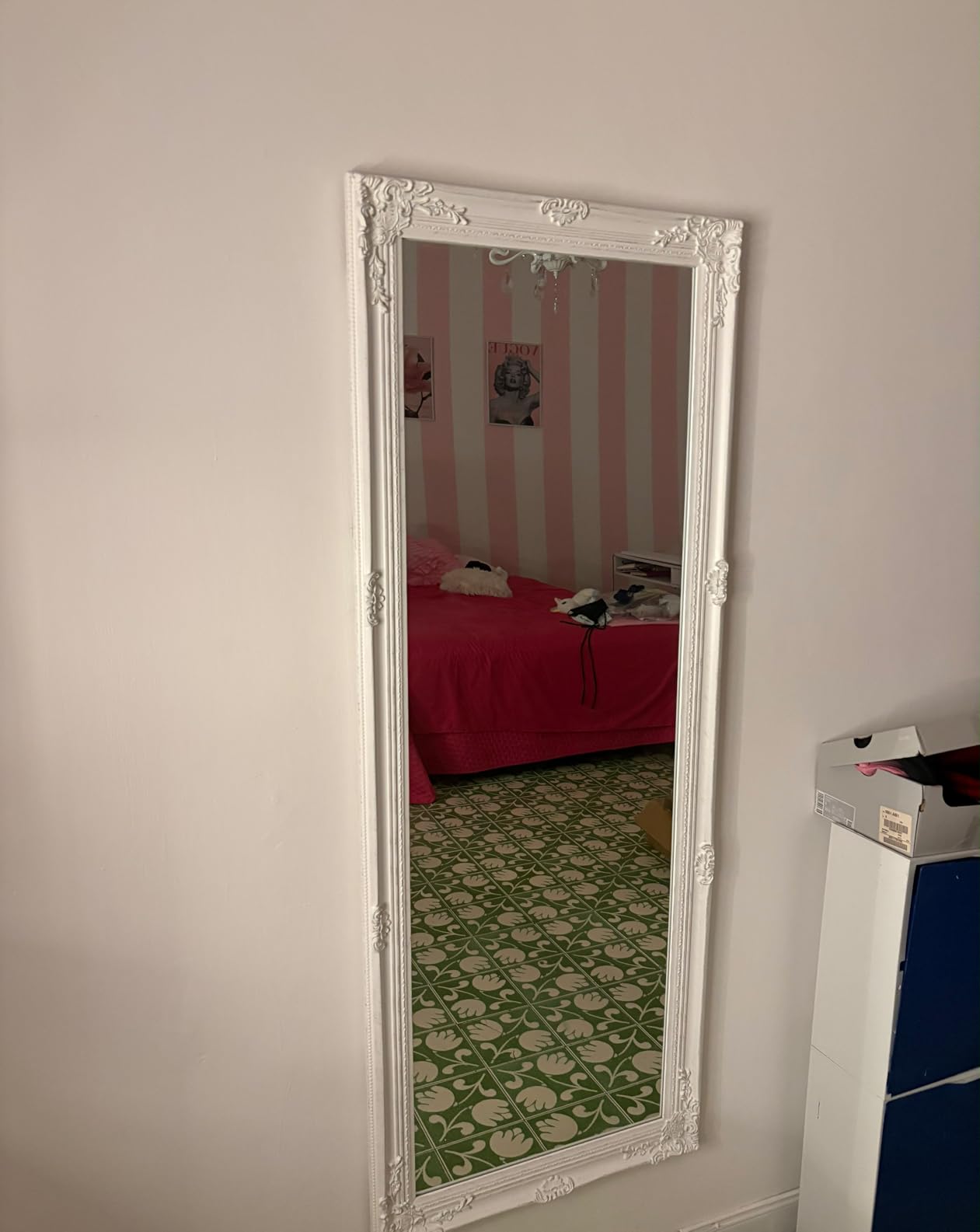 Baroni Home Montemaggi Specchio da Terra 40x160 cm Bianco