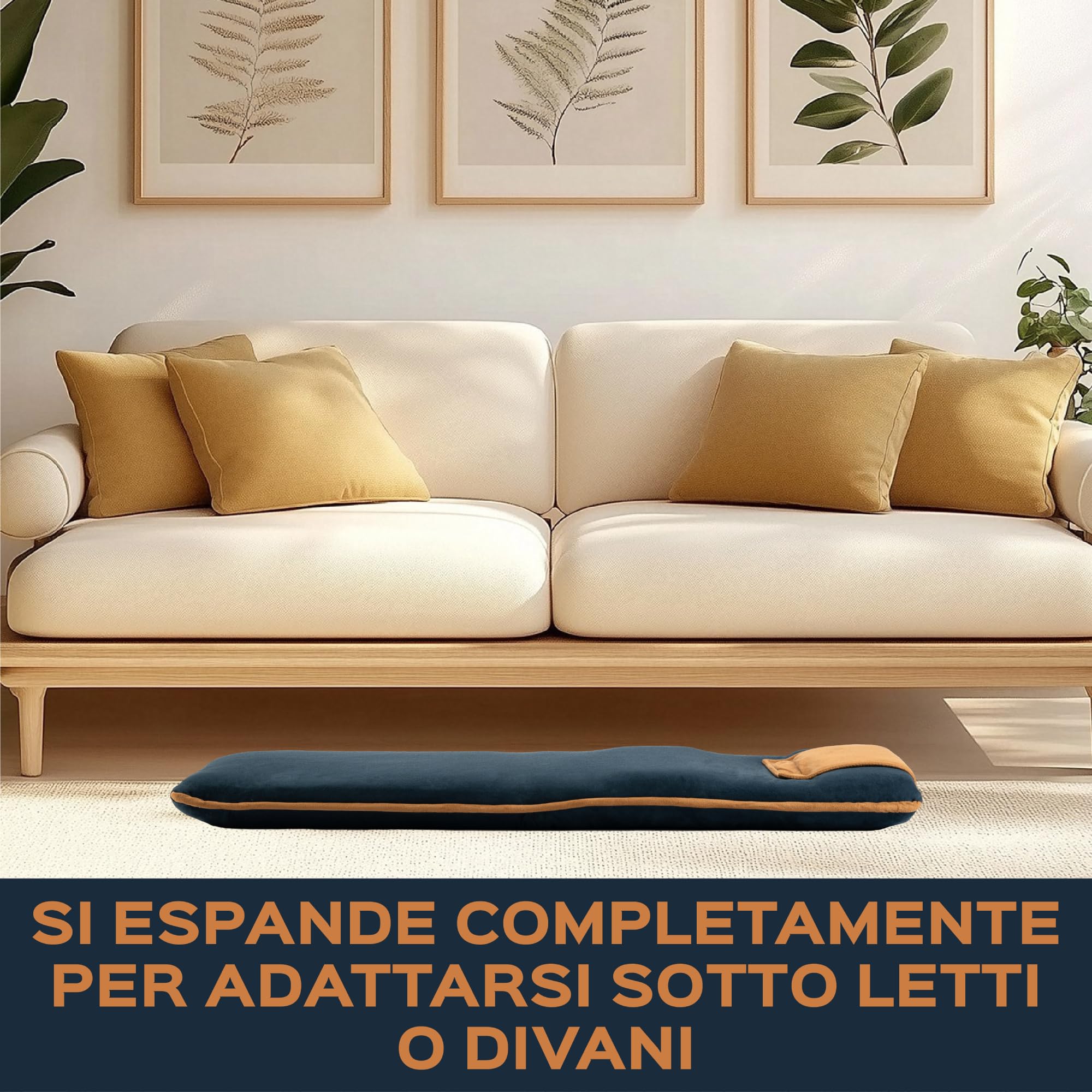 bonVIVO poltrona da terra regolabile imbottita blu lettura