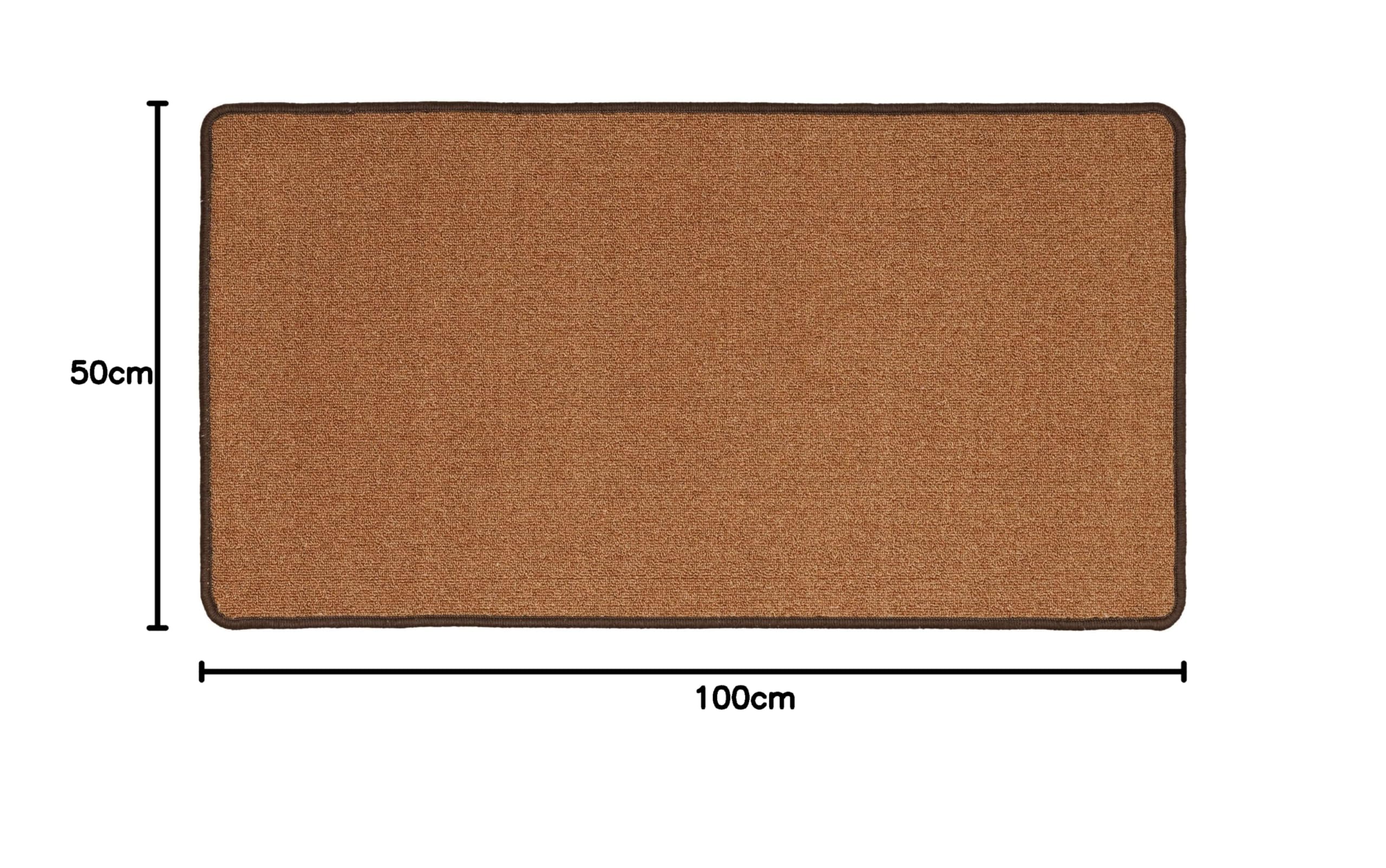 Baroni Home Tappeto Cucina Antiscivolo Marrone 50x100 cm
