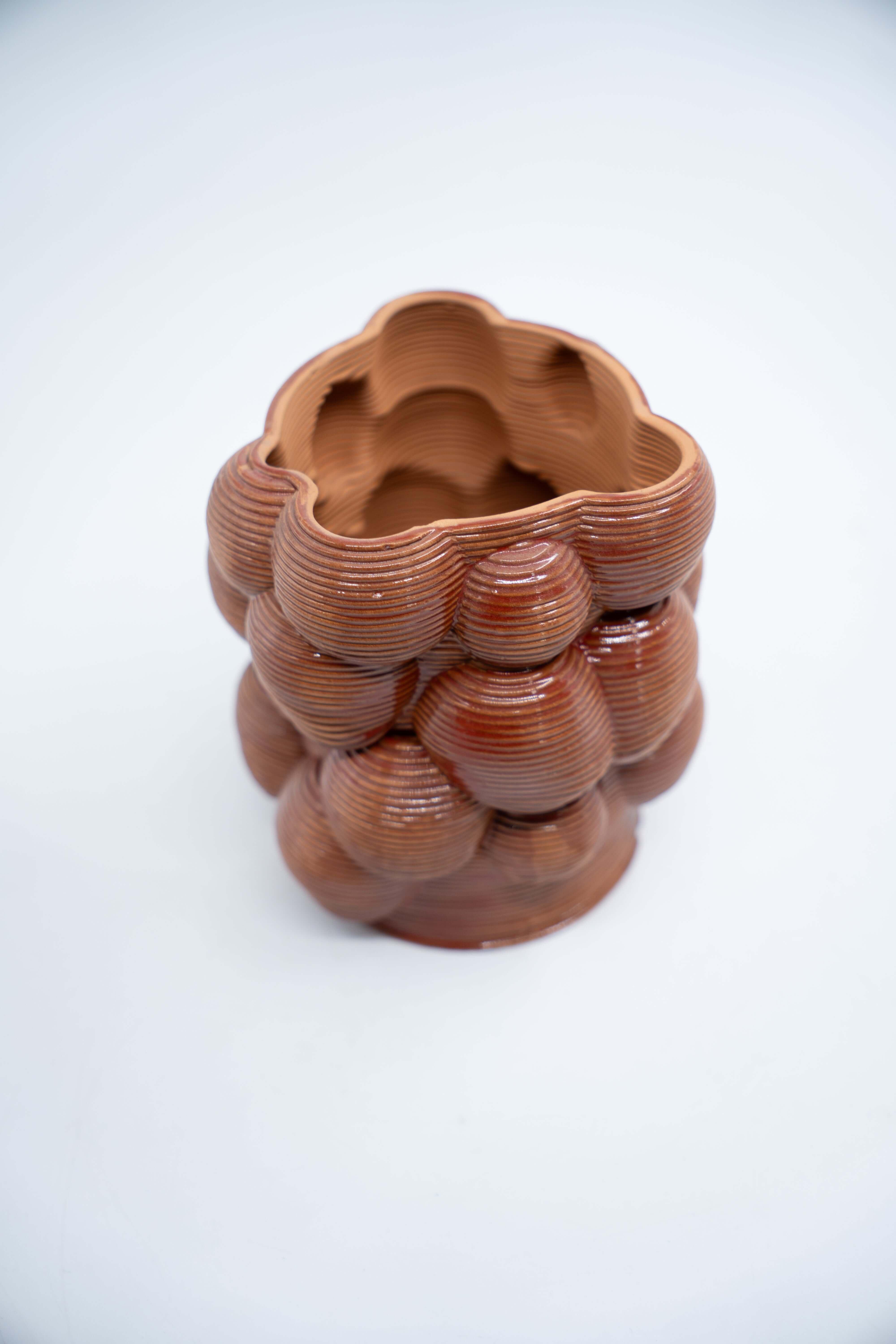 SuperForma Bolle 04 vaso smalto ramato