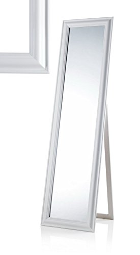 Baroni Home Specchio da Terra Bianco 43x163 cm Inclinabile