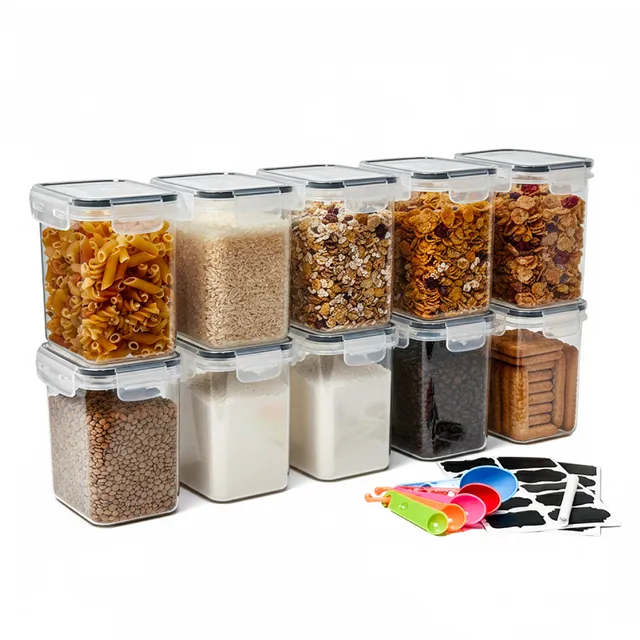 Baroni Home Set 10 Contenitori Ermetici 1,4L Senza BPA