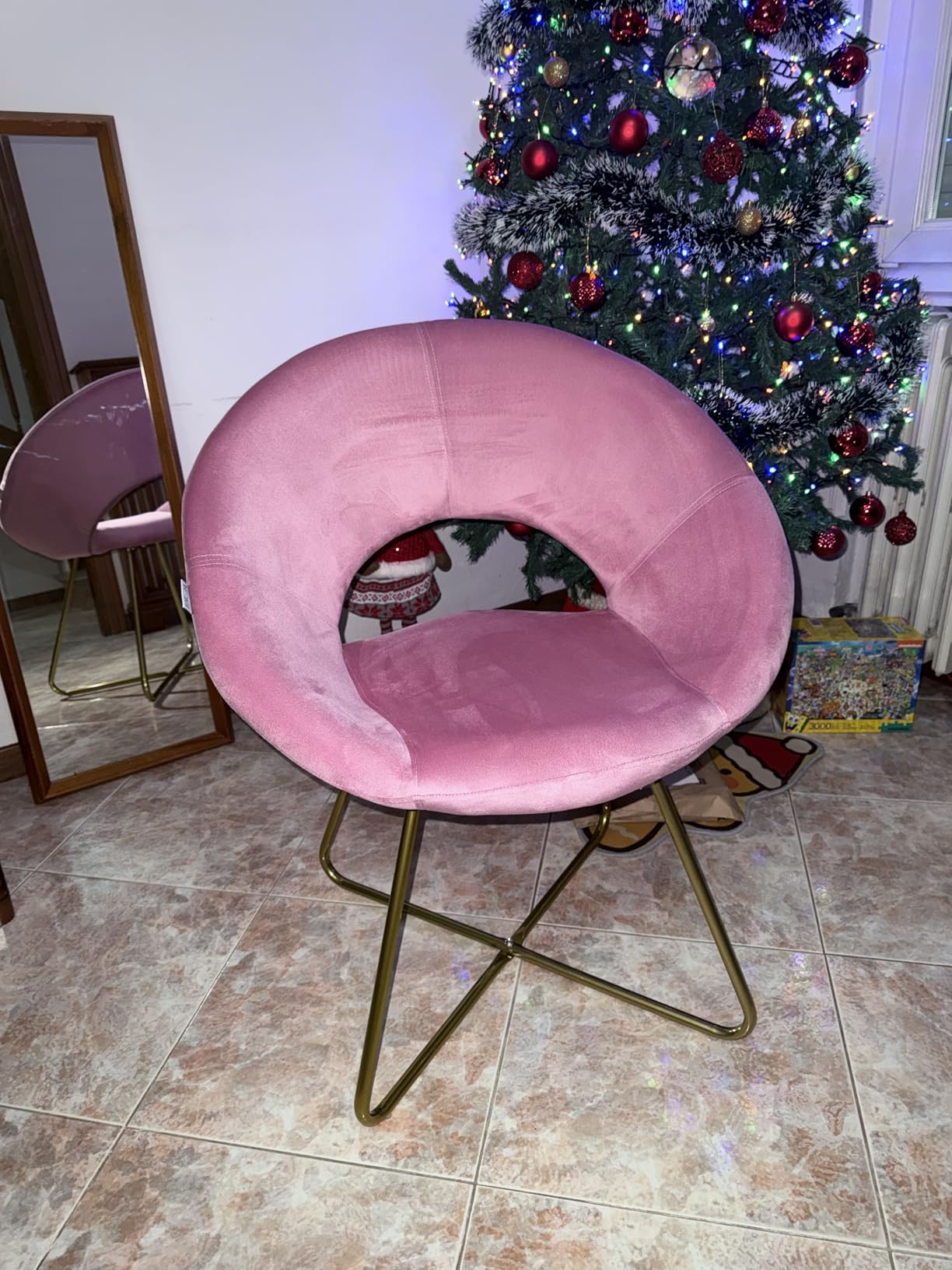 Baroni Home Montemaggi poltrona velluto petrolio gambe oro
