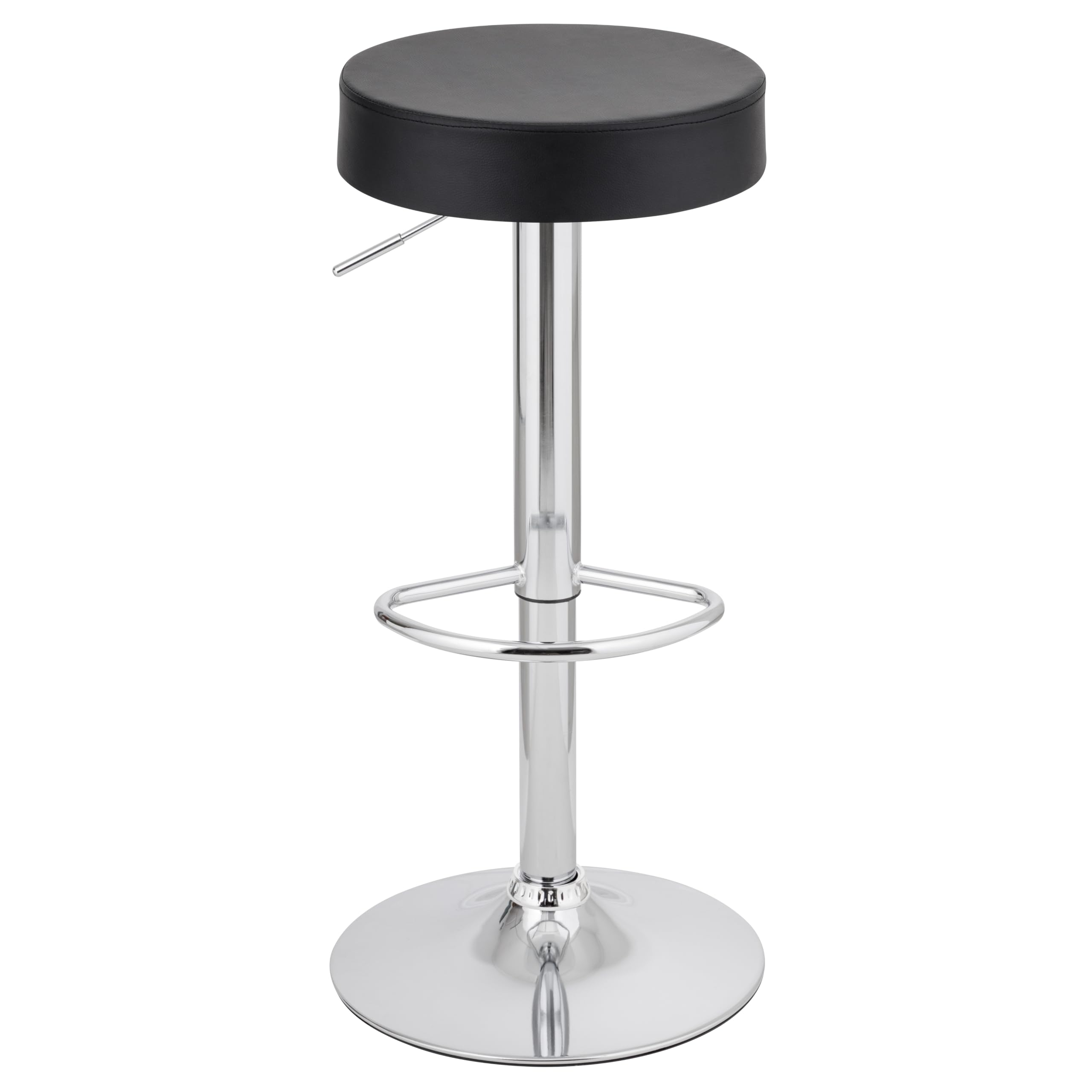 Baroni Home Sgabello Bar Girevole Nero 59-79 cm 1 Pezzo