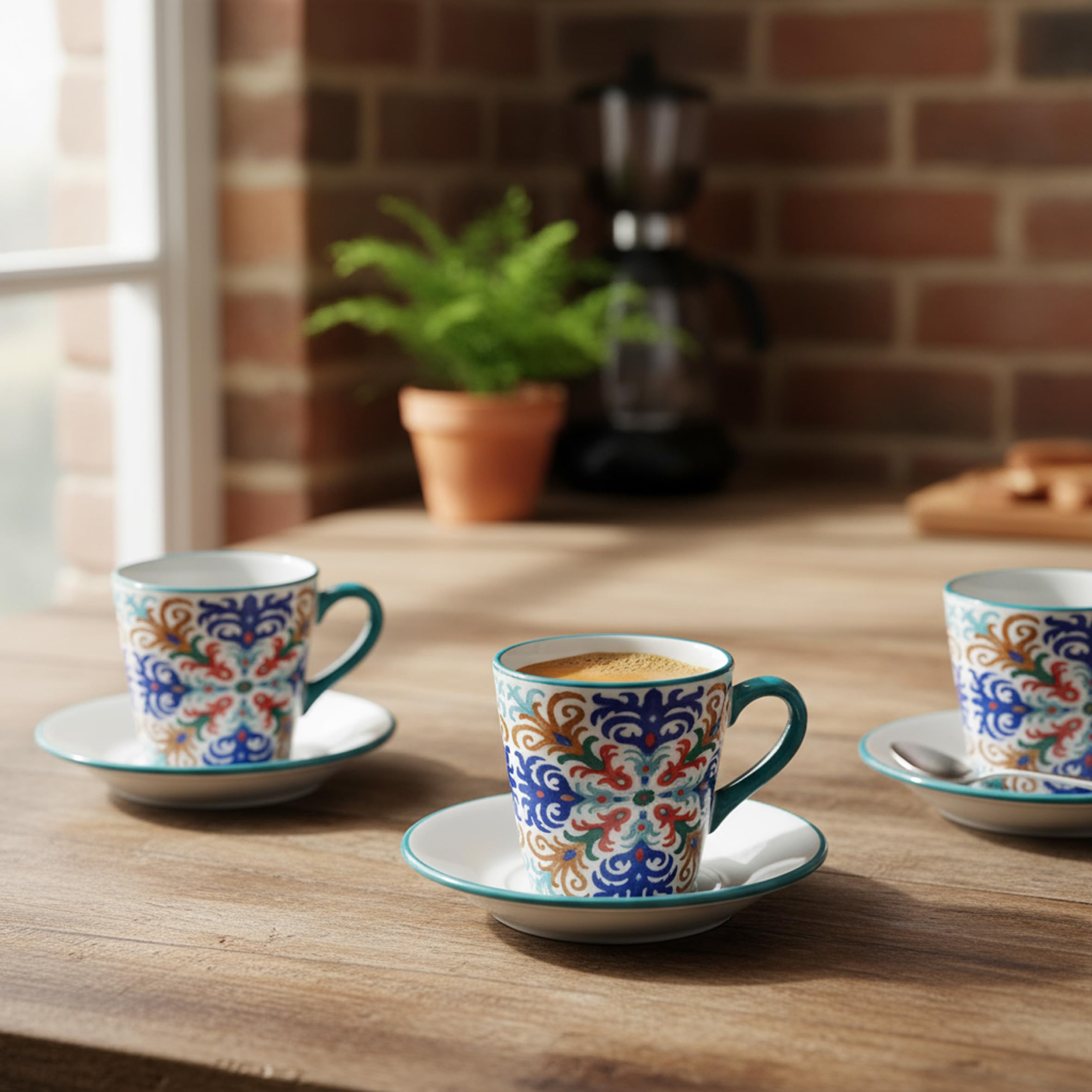 Baroni Home Capri Ensemble de Tasses set tazzine ceramica