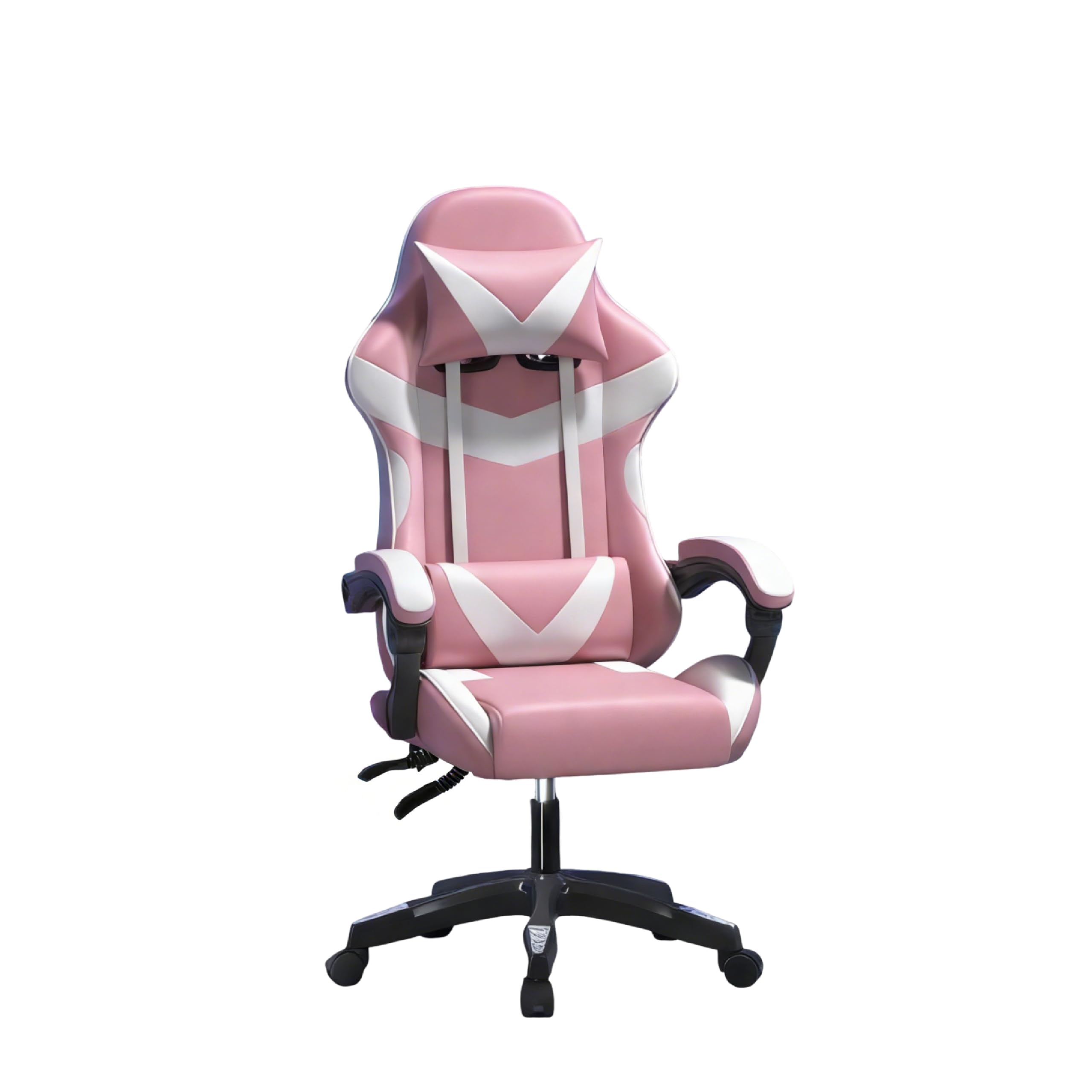Baroni Home sedia gaming nera e verde reclinabile similpelle