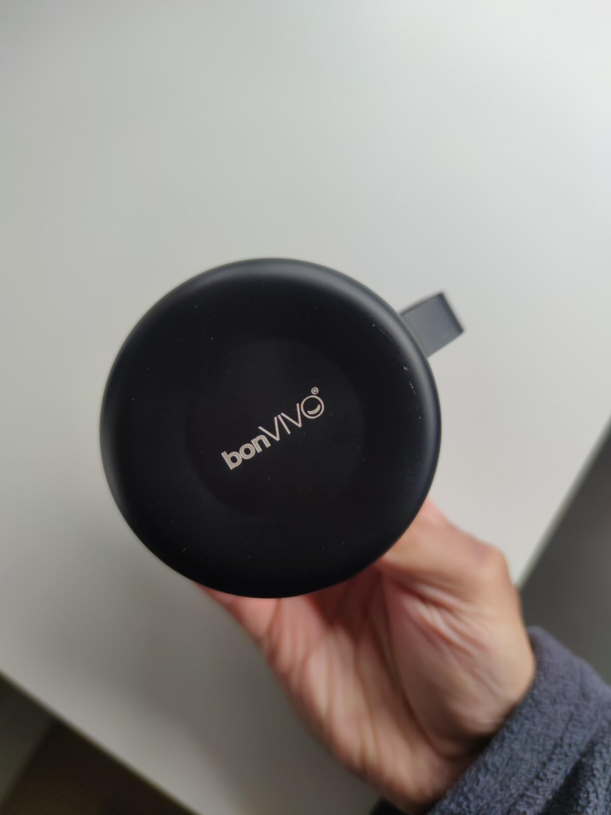bonVIVO Muvo Lattiera Acciaio Inox 330 ml Argento Graduata