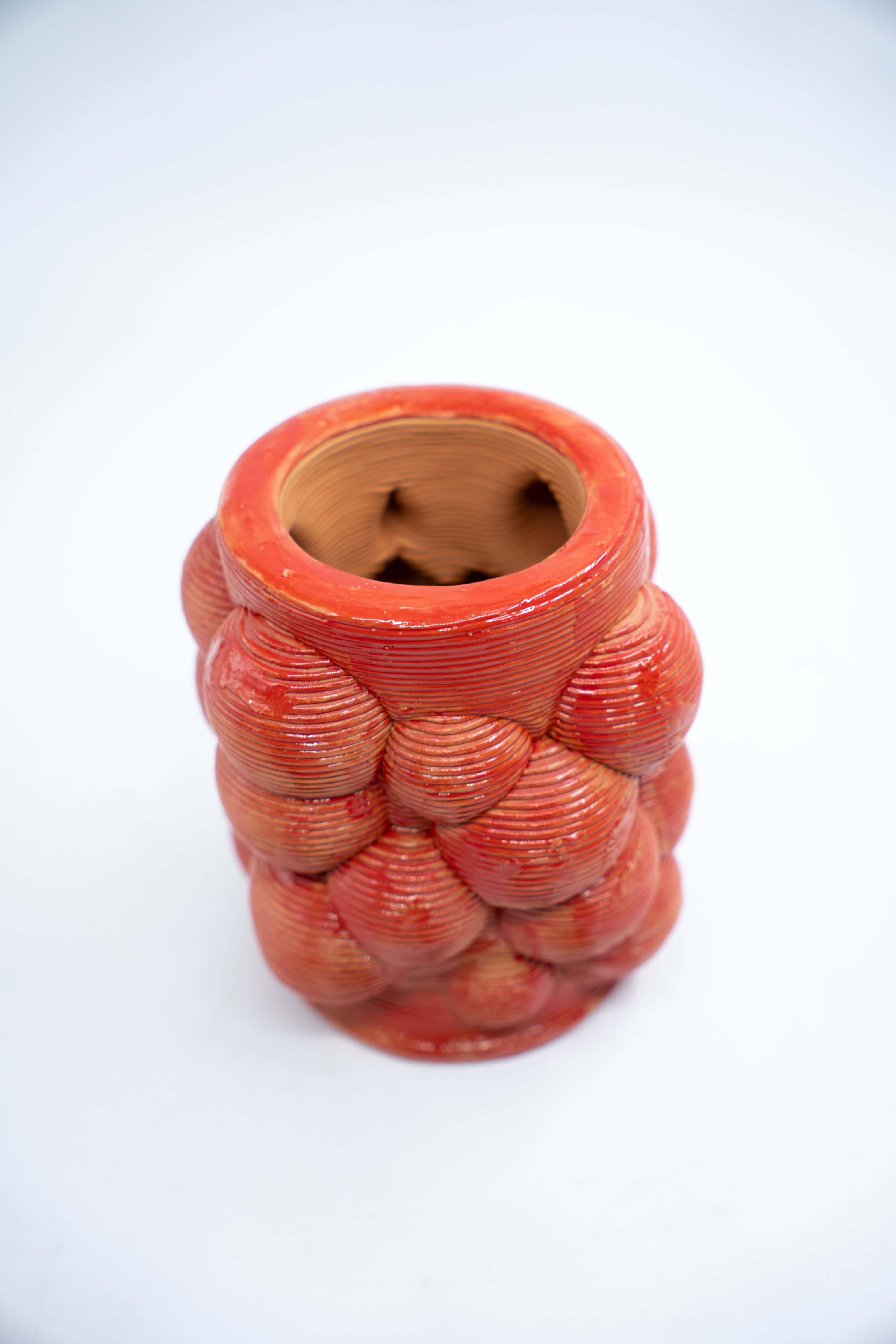 SuperForma Bolle 02 vaso smalto rosso