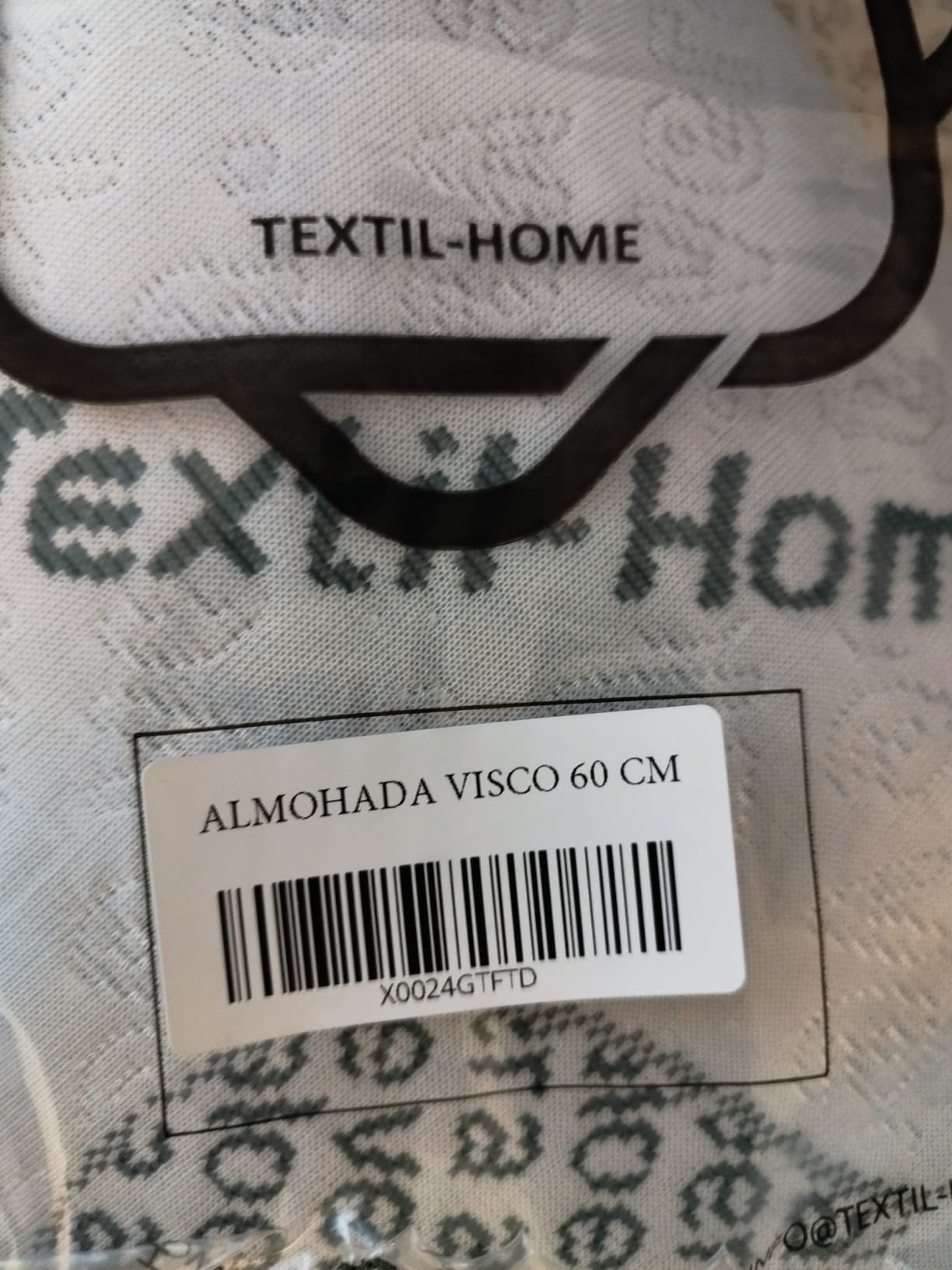 Textilhome Cuscino Memory Foam Cervicale 70 cm Aloe Vera Sfoderabile